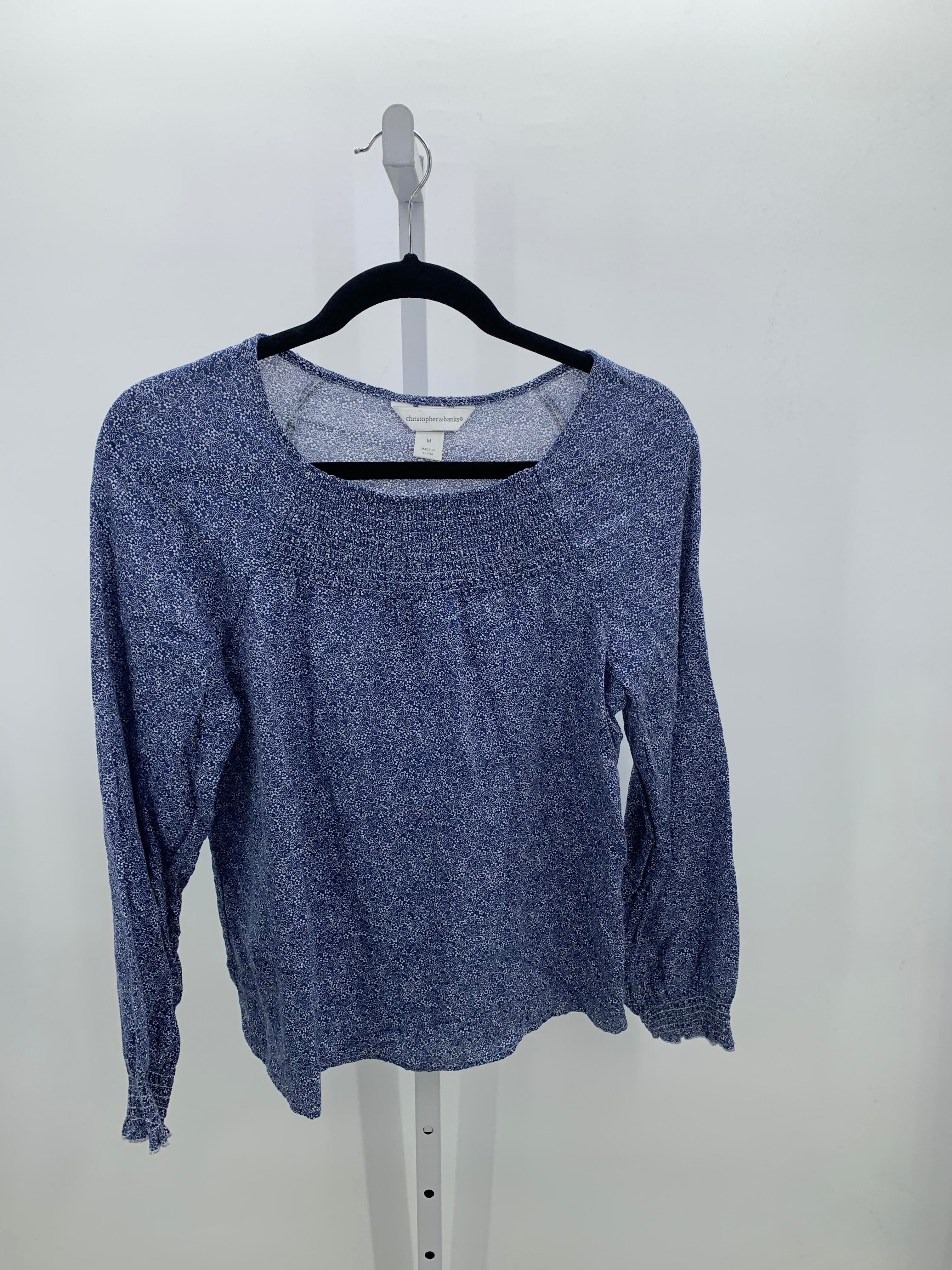 Christopher & Banks Size Medium Misses Long Sleeve Shirt