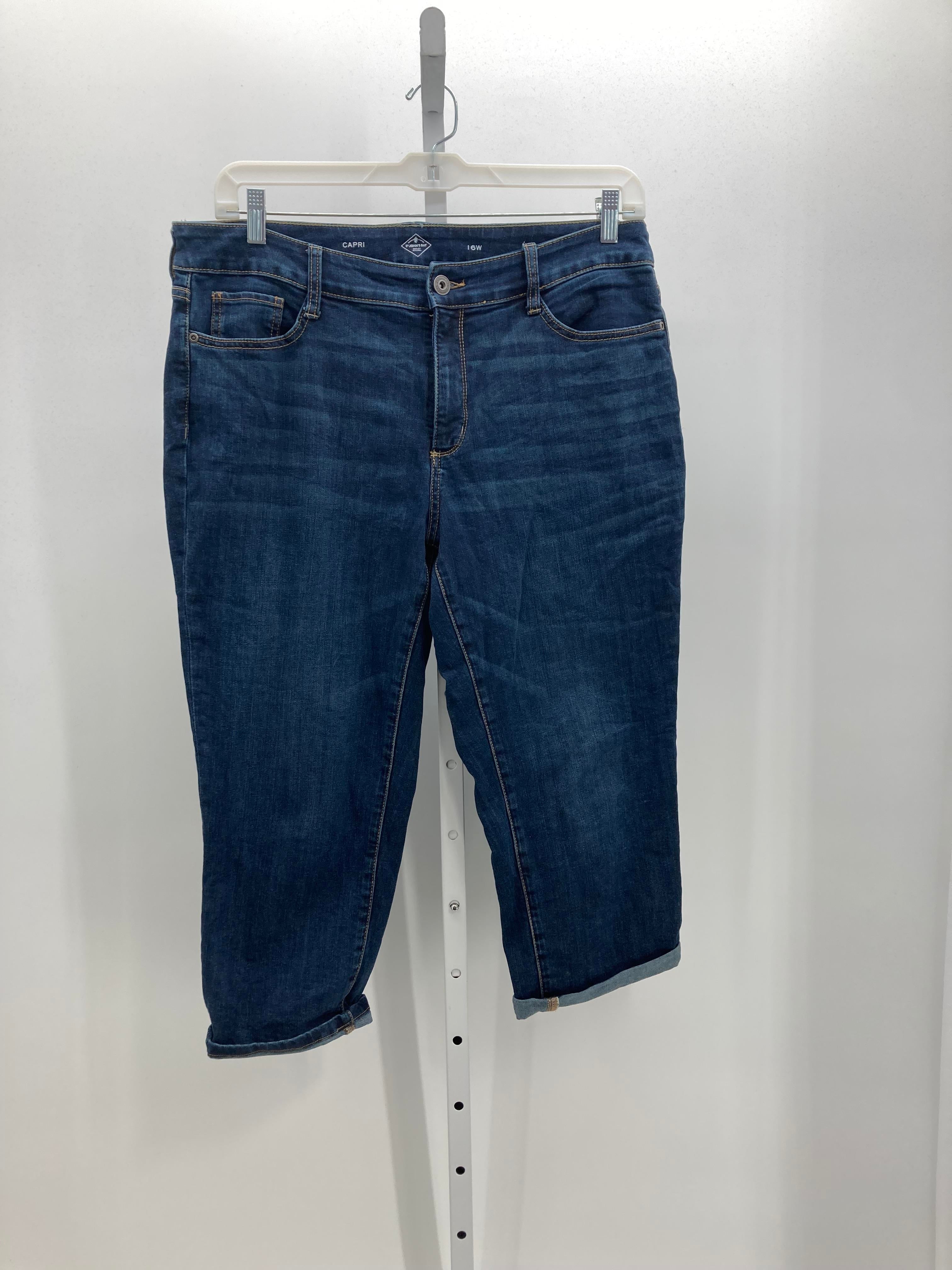 St. Johns Bay Size 16 W Womens Capri Pants