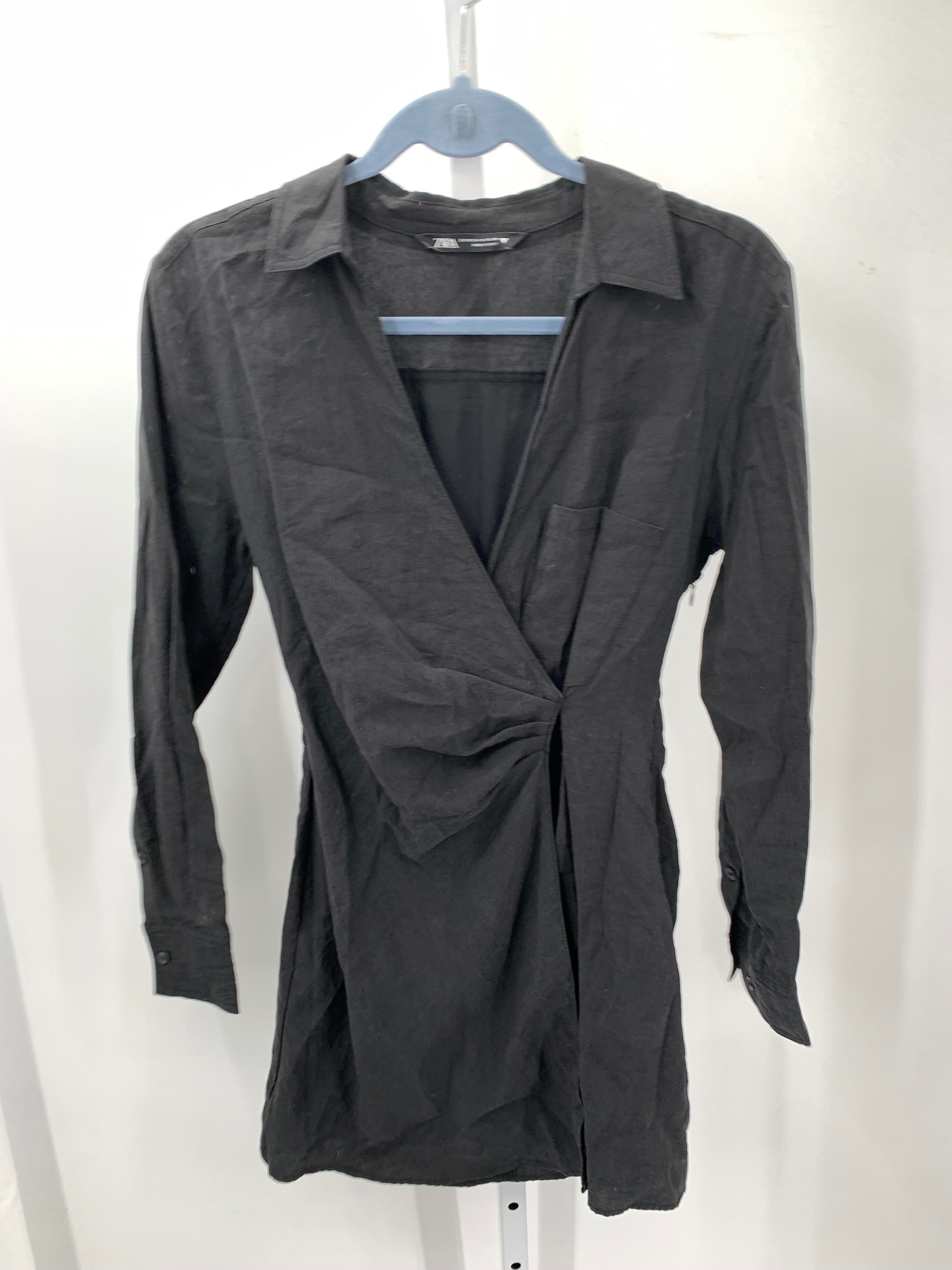 Zara Size X Small Misses Long Sleeve Dress