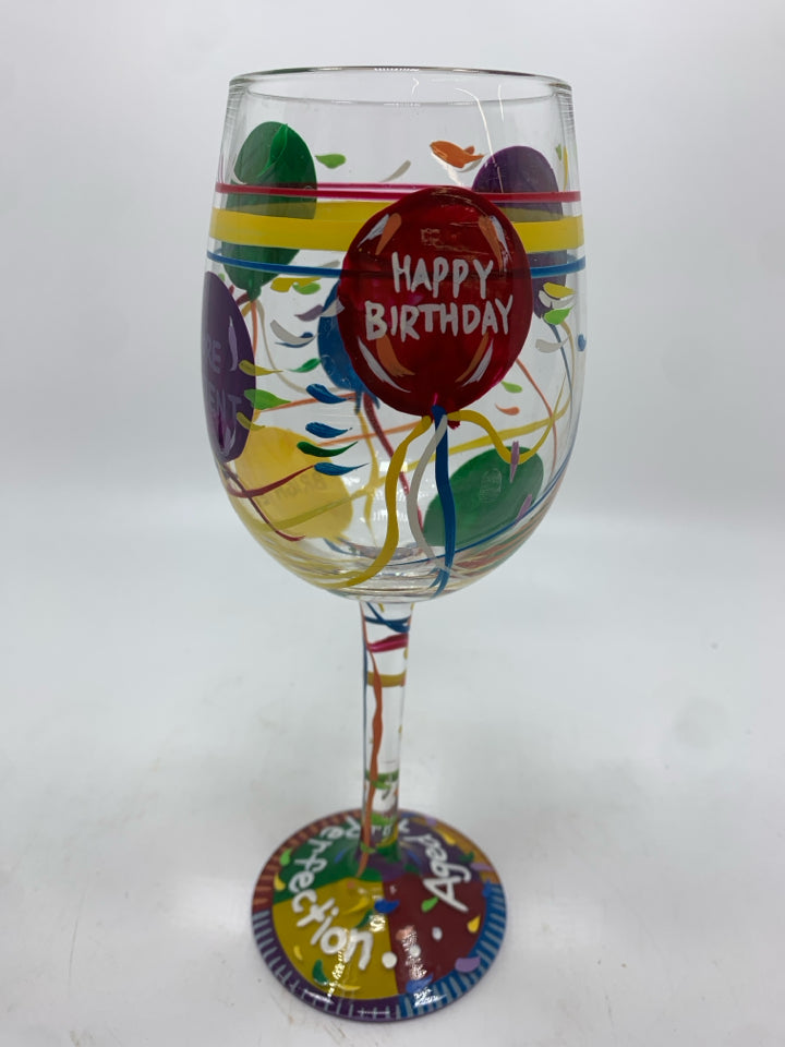 AGED TO PERFECTION LOLITA WINE GLASS.