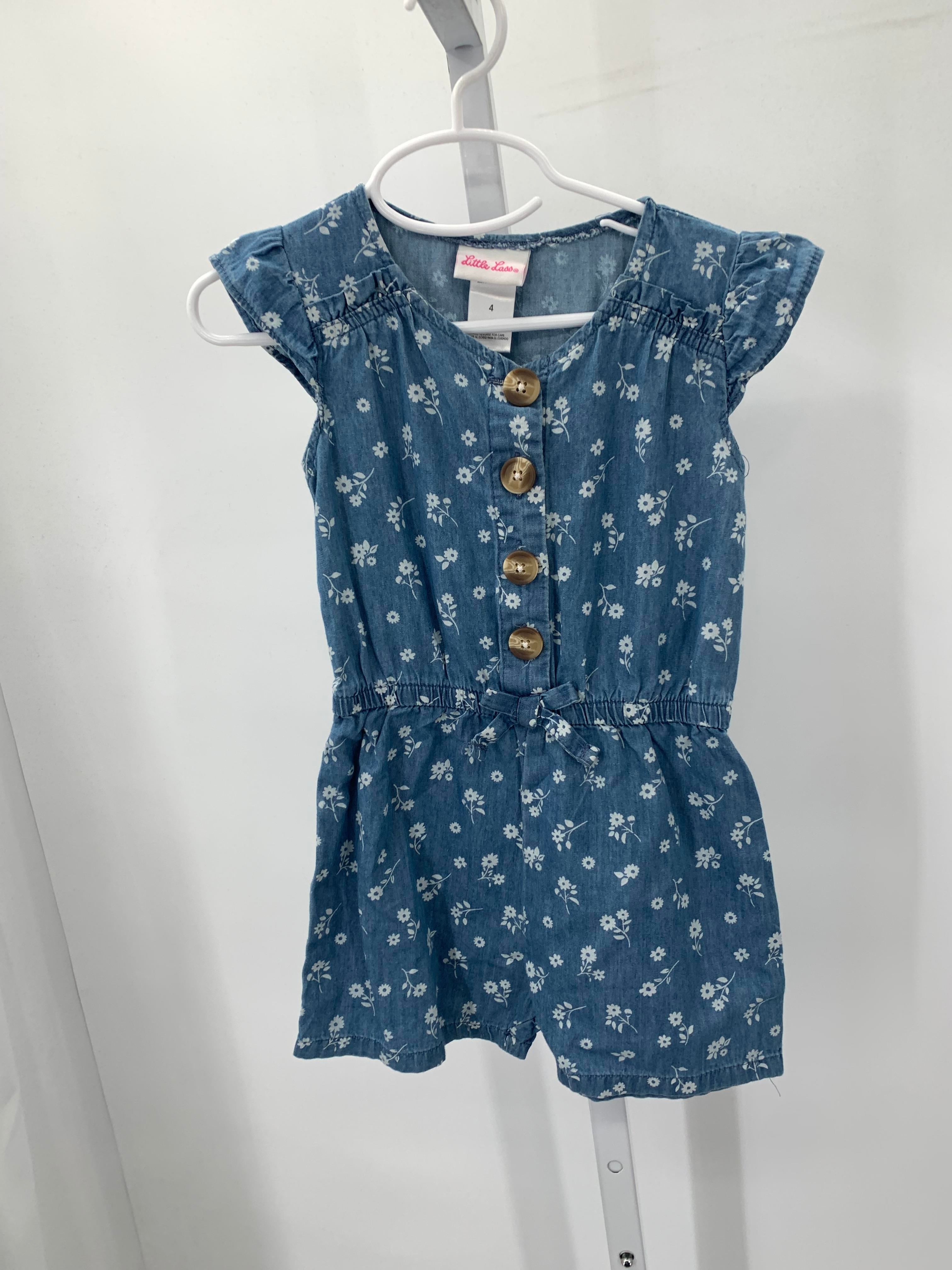 Little Lass Size 4 Girls Short Slv. Romper