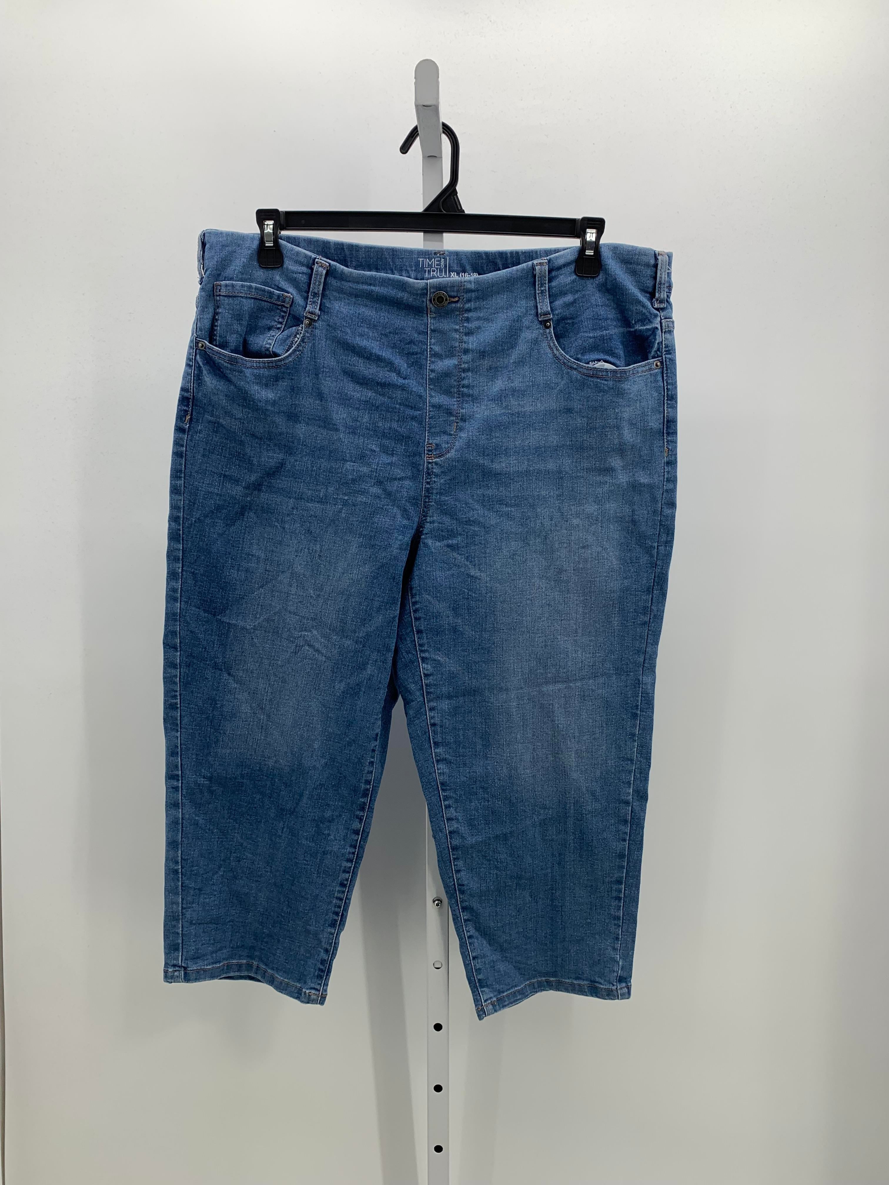 Time and Tru Size Extra Large Misses Cropped Jeans