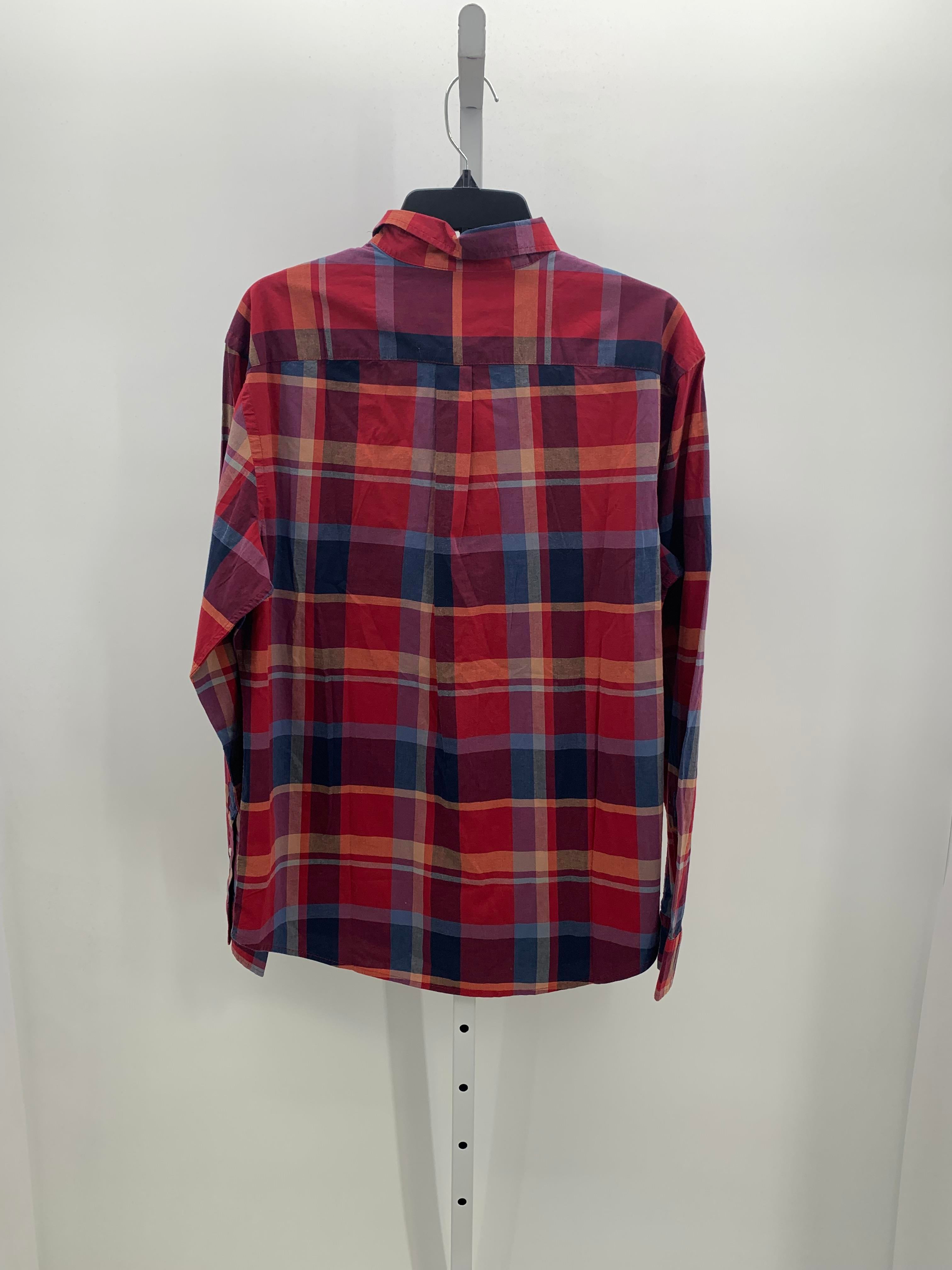 NEW PLAID BTN DOWN