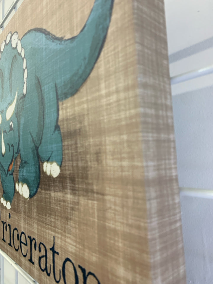 TRICERATOPS CANVAS WALL ART.