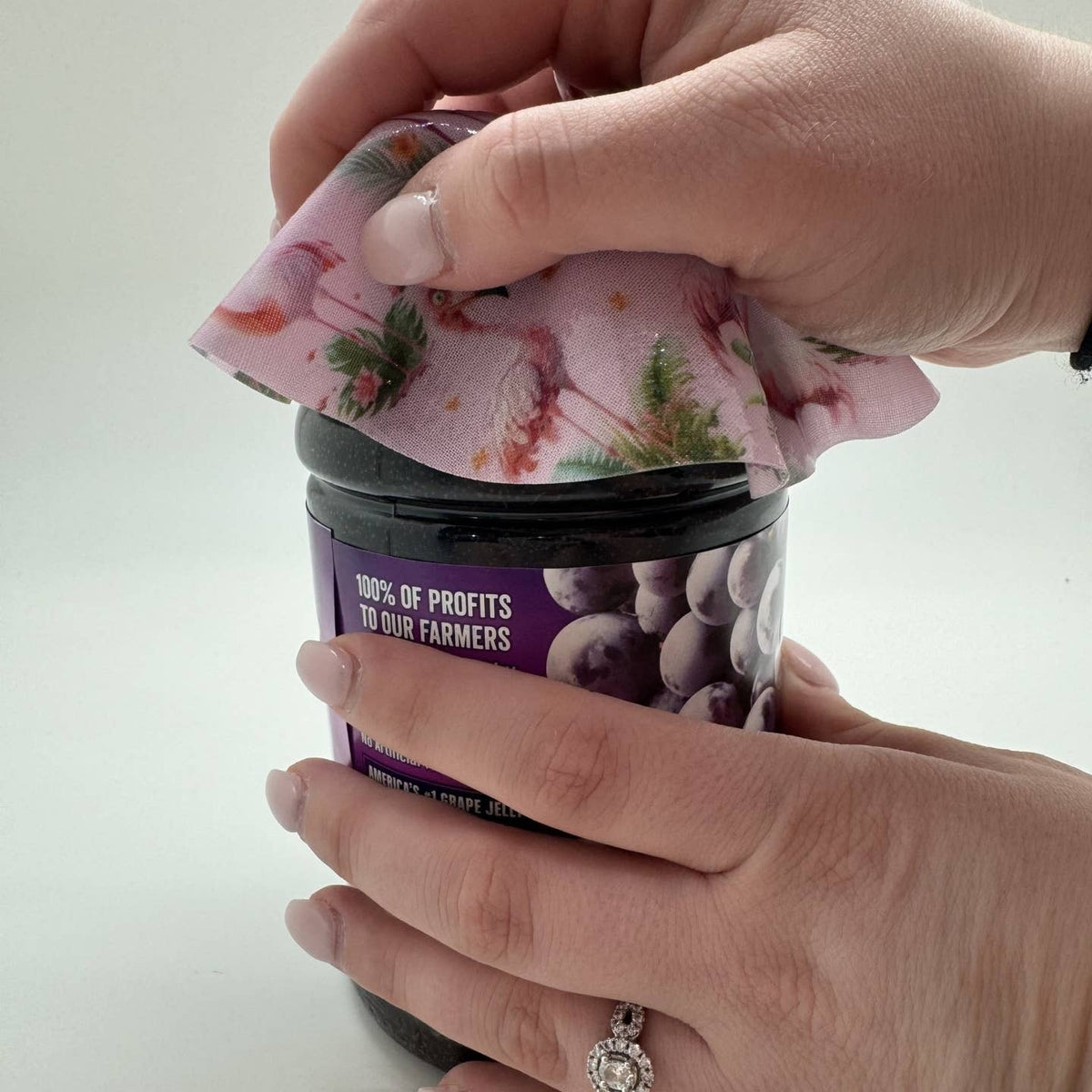 New - Andreas Silicone Jar Opener - Pink Flamingos