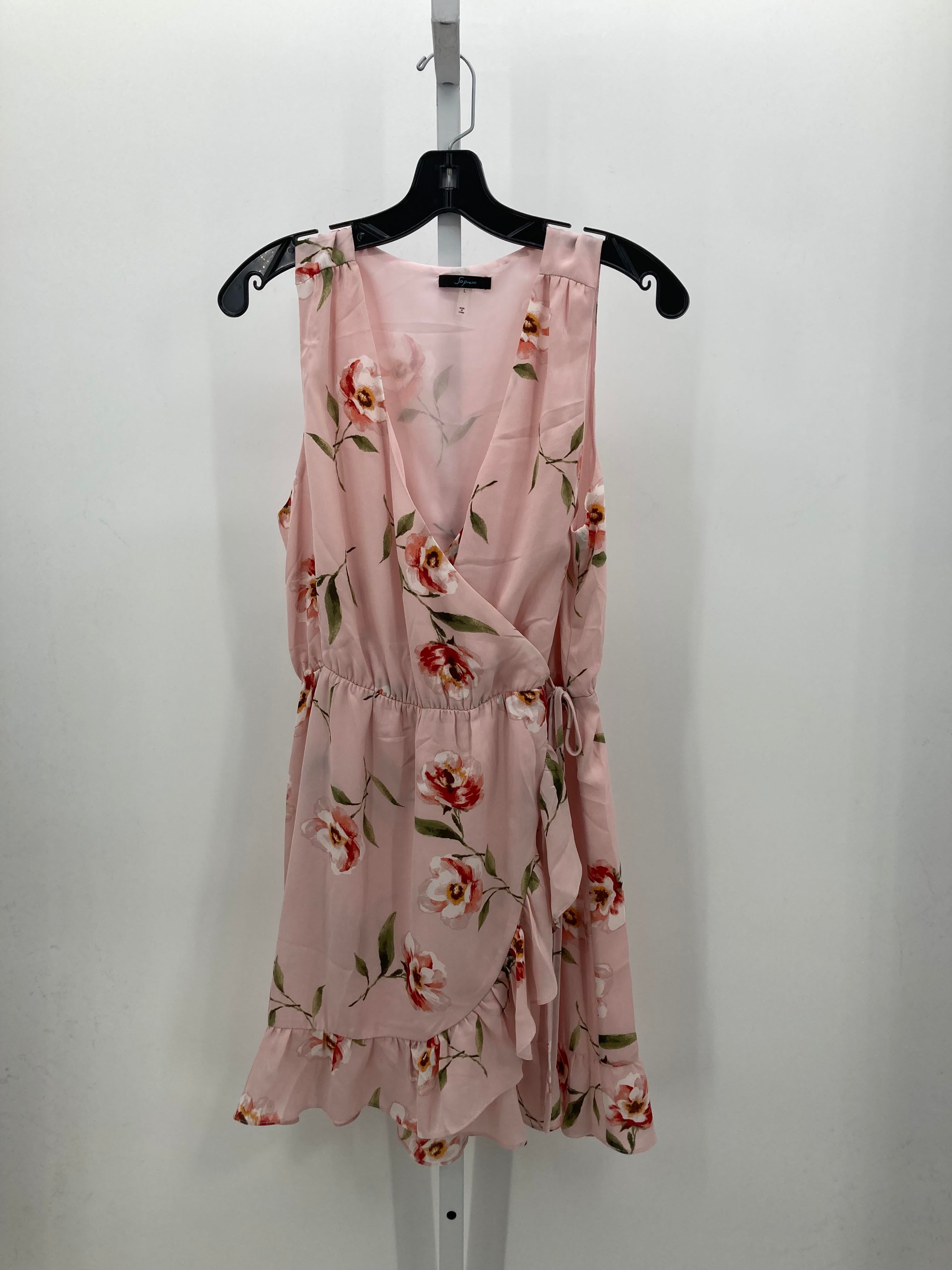 Soprano Size Large Misses Sleeveless Dress