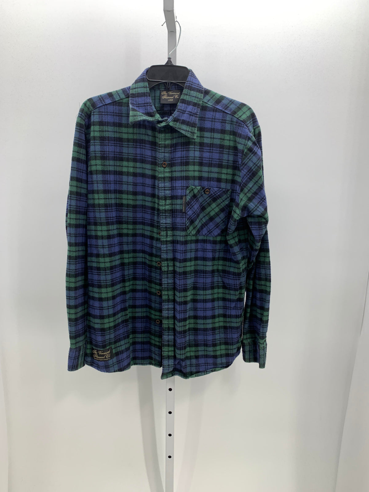 GREEN BLACK PLAID.
