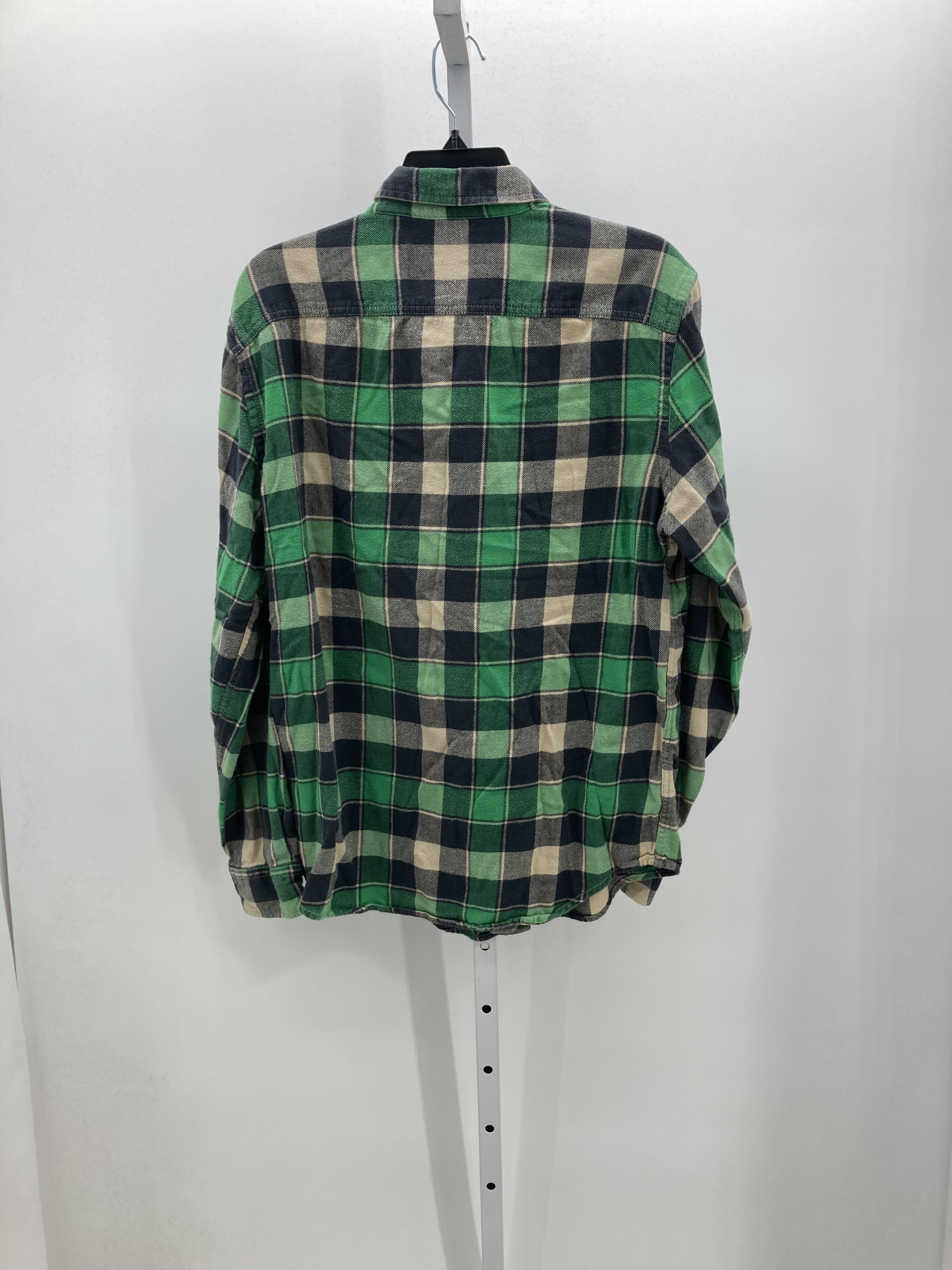 PLAID BTN DOWN