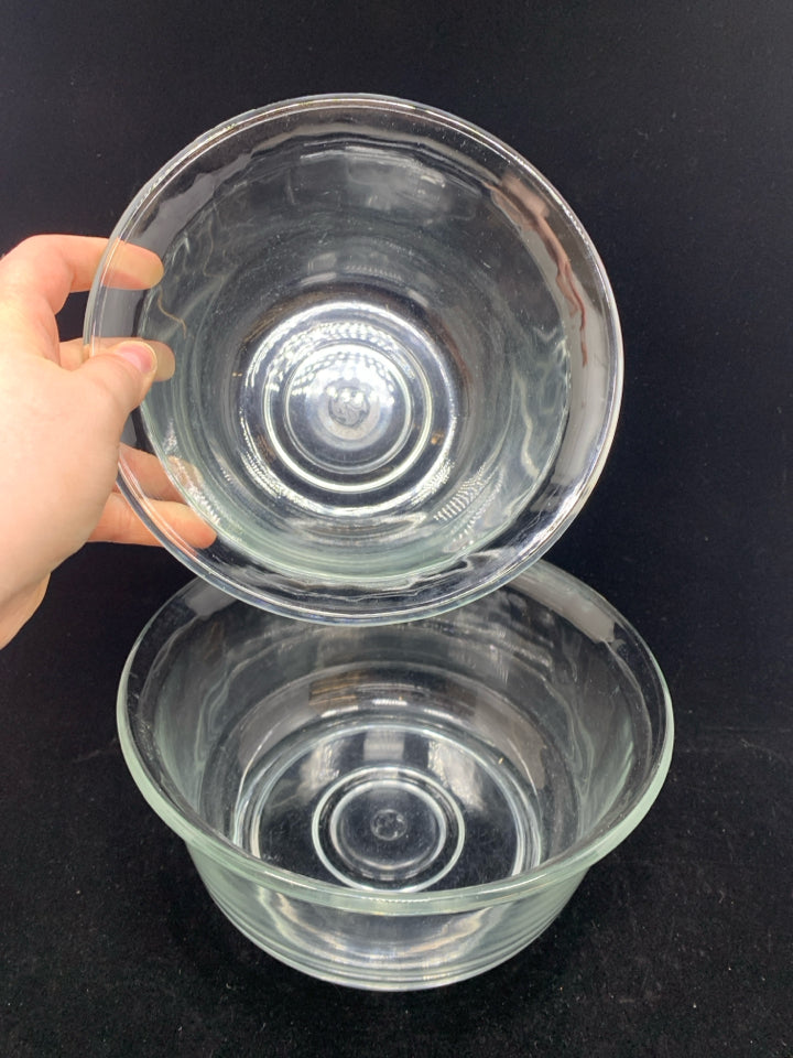2 VTG GENERAL ELECTRIC GLASS MIXING BOWLS.