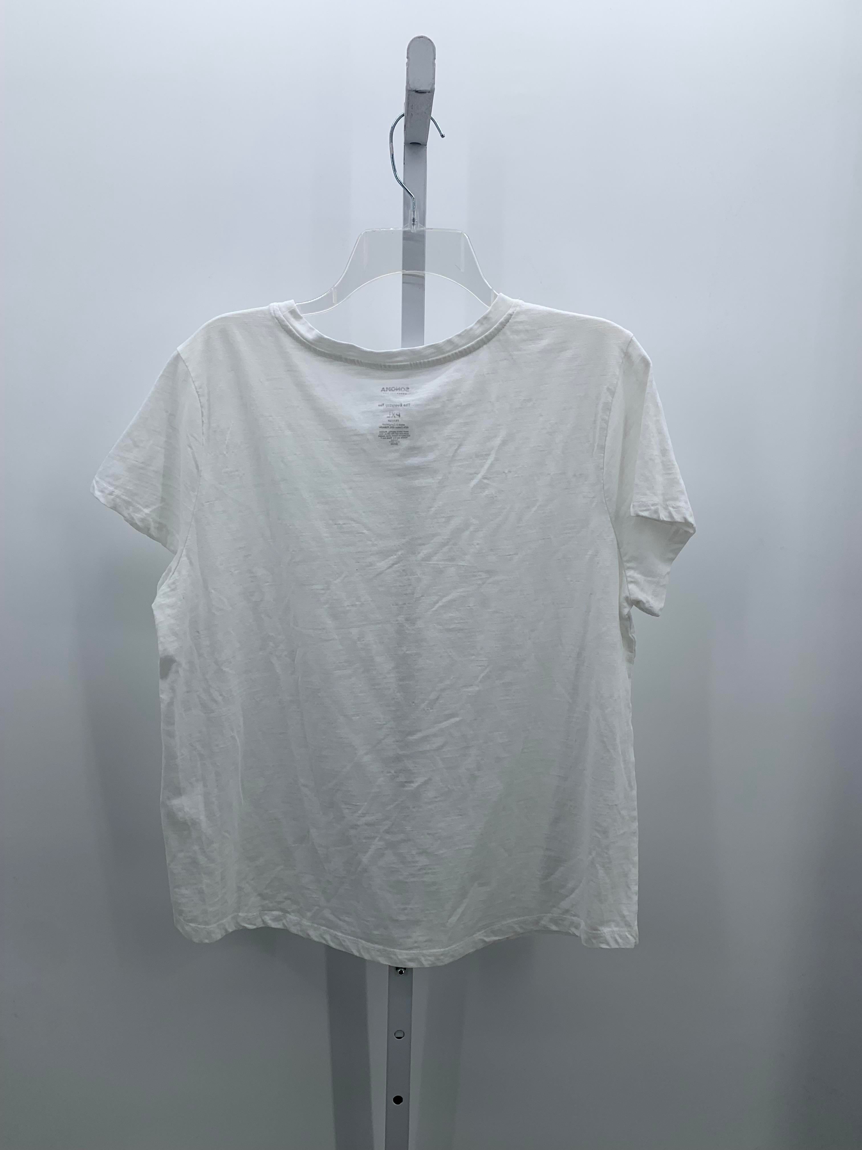 Sonoma Size X Large Petite Petite Short Sleeve Shirt