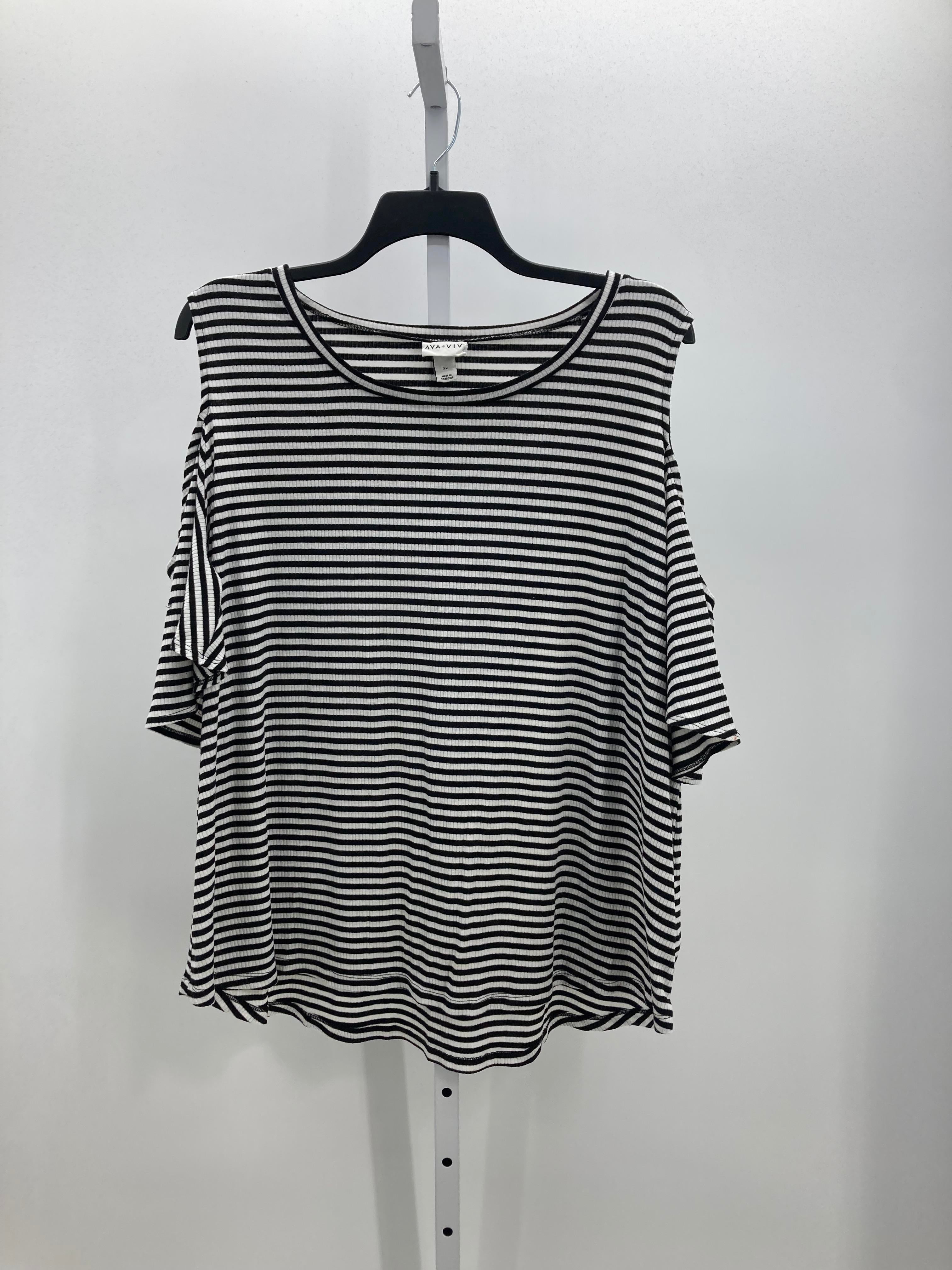 Ava & Viv Size 3X Womens Short Sleeve Shirt