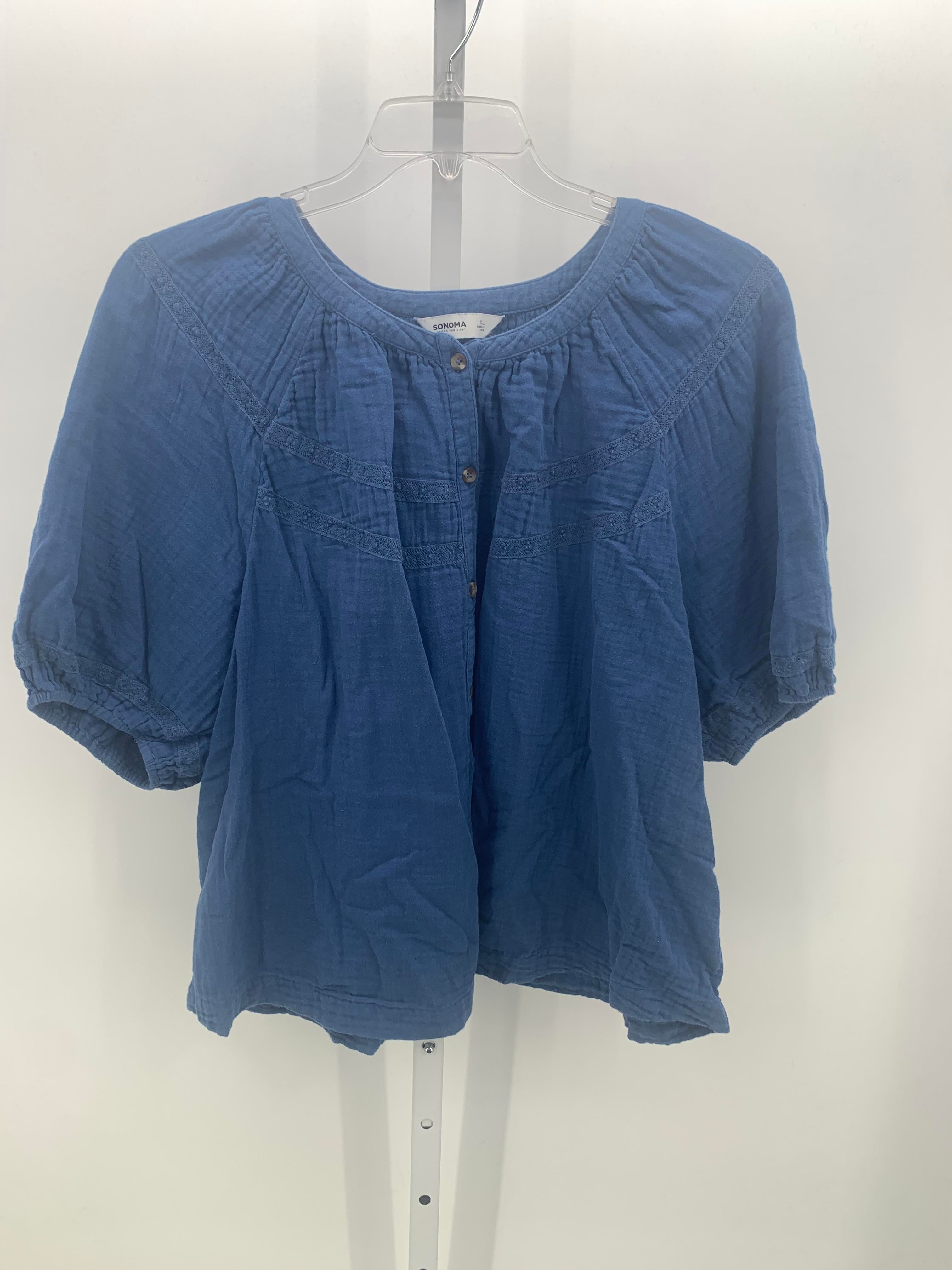 Sonoma Size Extra Large Misses Short Sleeve Shirt