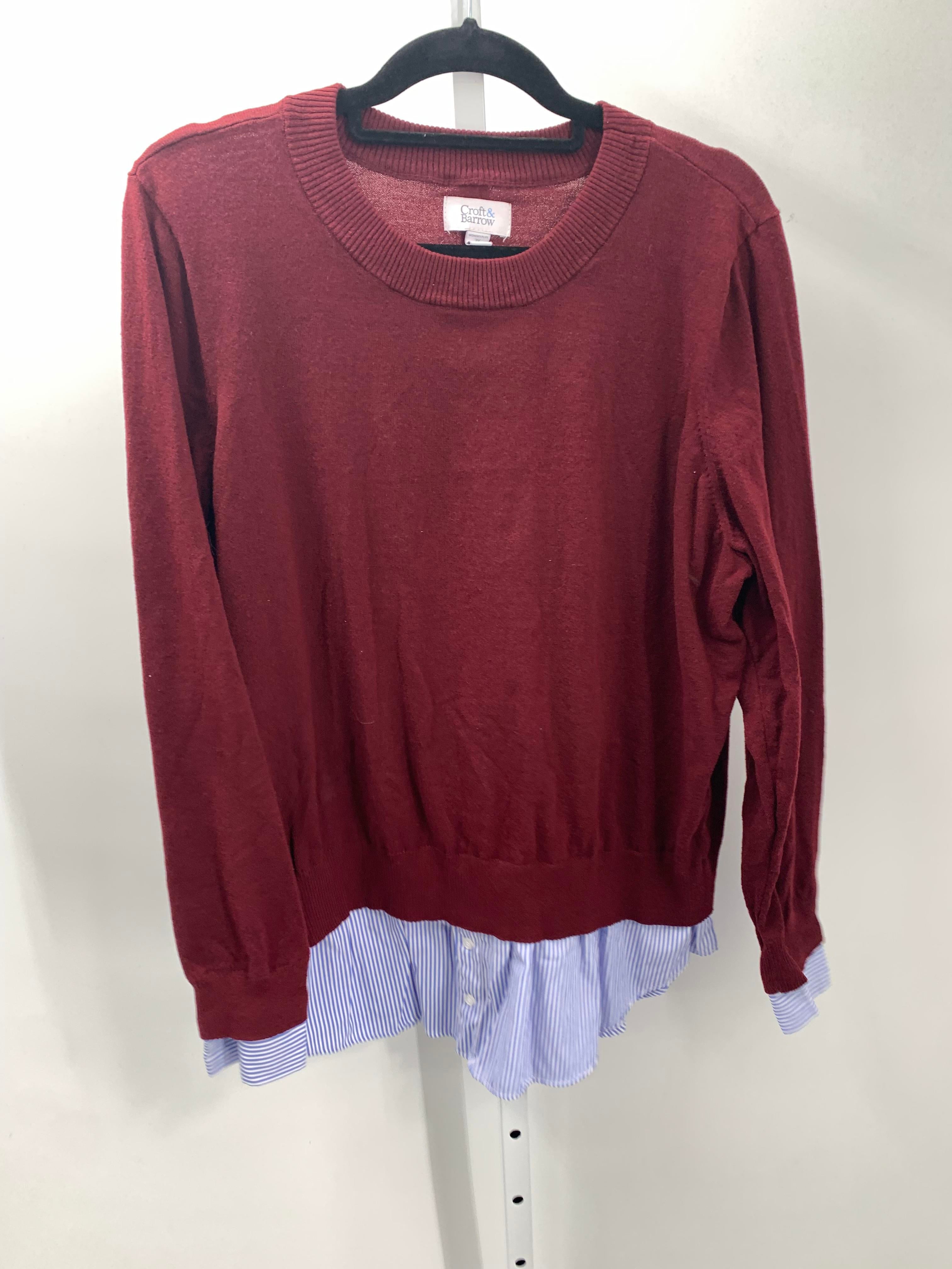 Croft & Barrow Size 2X Womens Long Slv Sweater