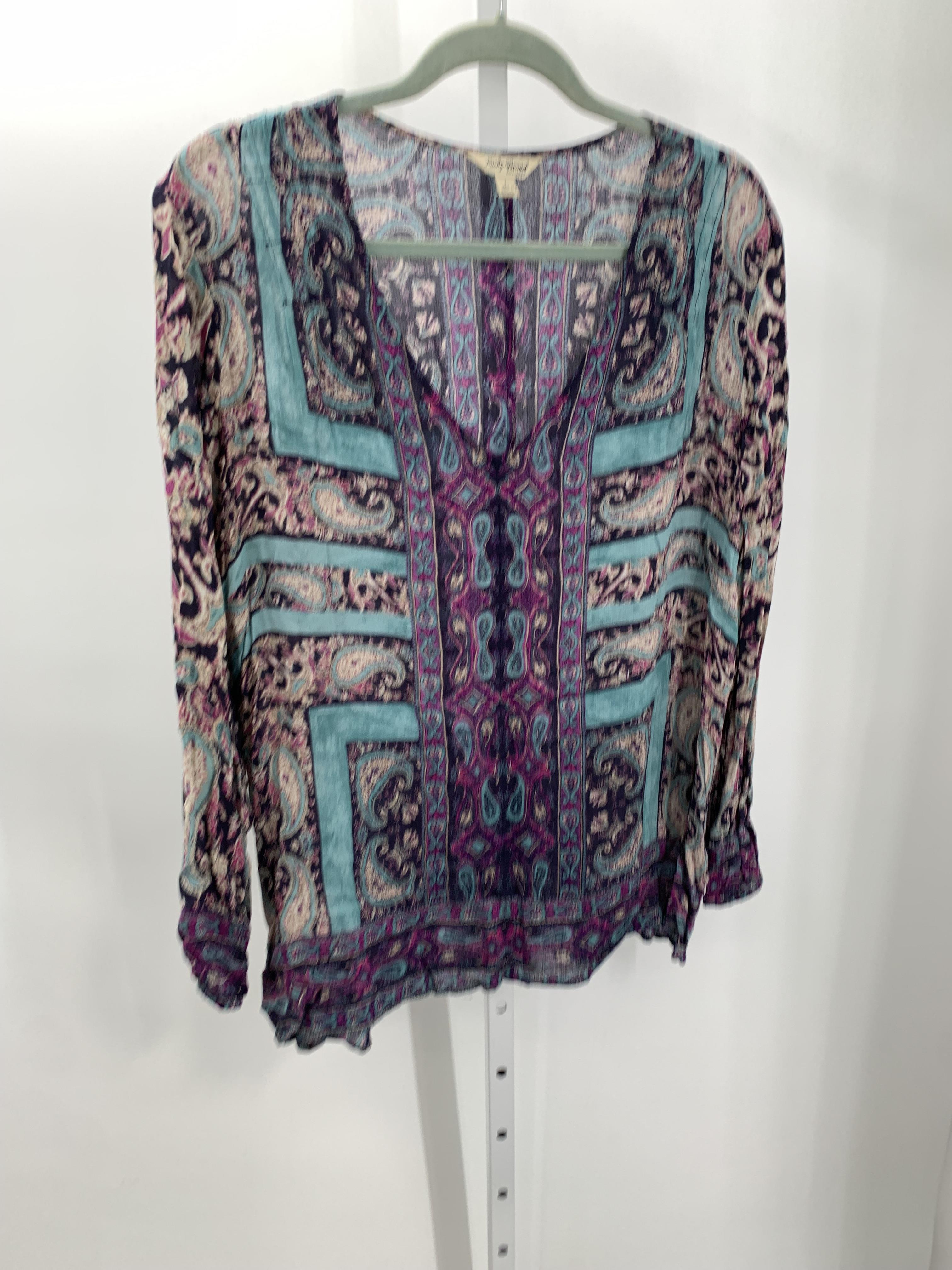 Lucky Brand Size Large Misses Long Sleeve Shirt