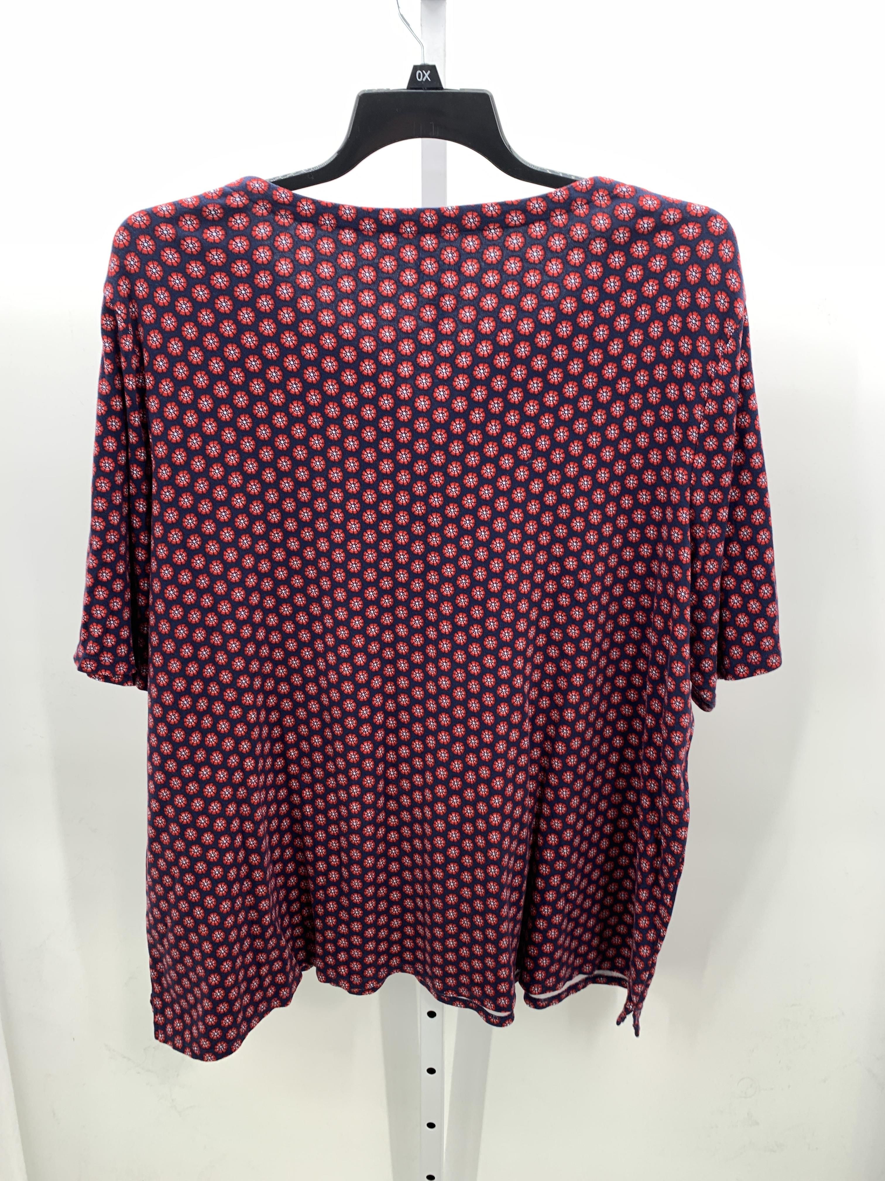 Croft & Barrow Size 3X Womens Short Sleeve Shirt