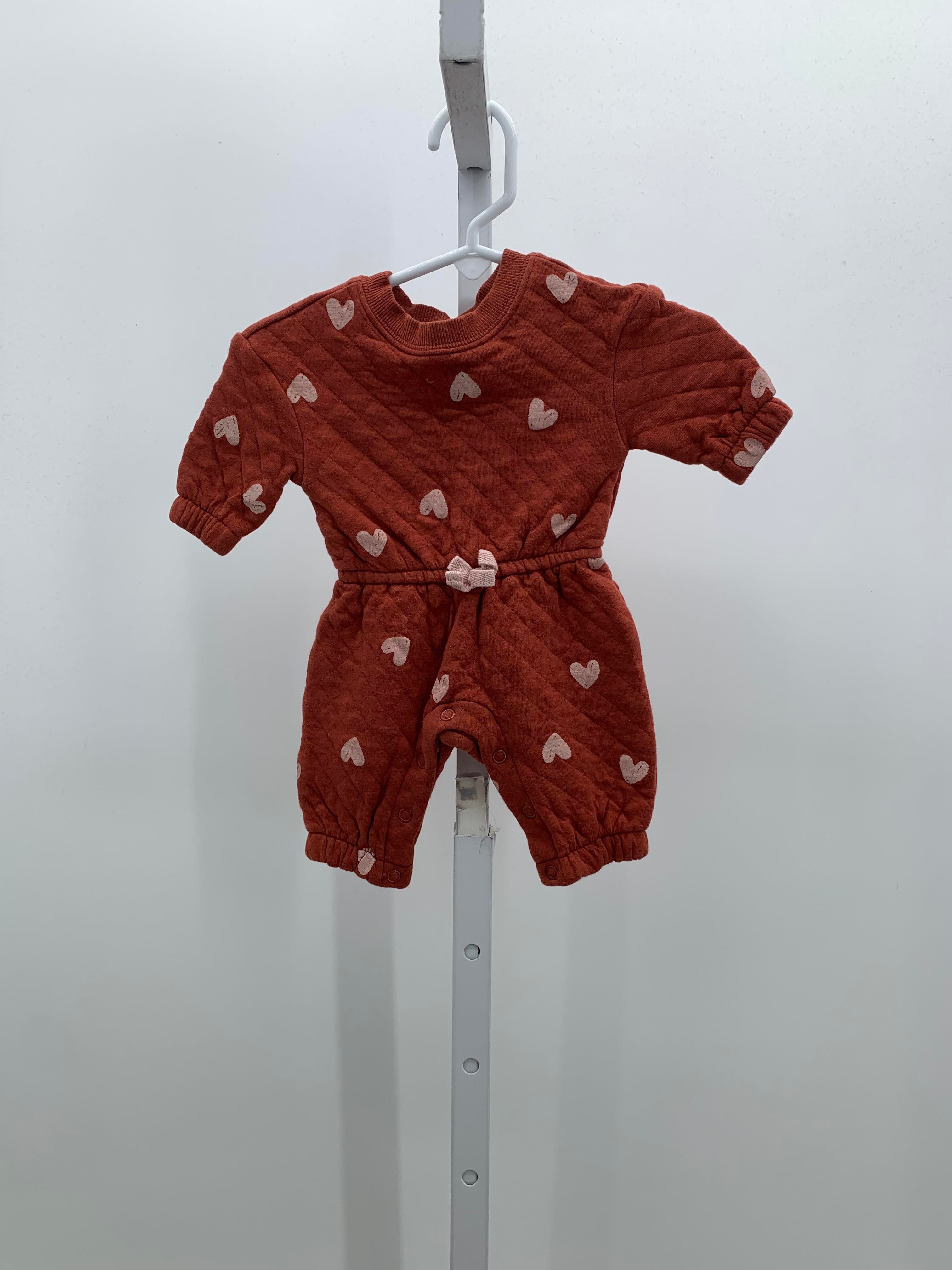 Carters Size Newborn Girls Long Slv. Romper