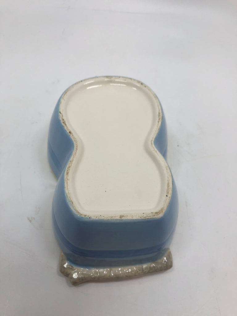 CERAMIC OWL DISH.