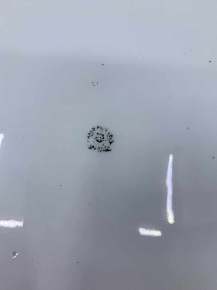 CREAM W/ YELLOW/TAN BIRDS.