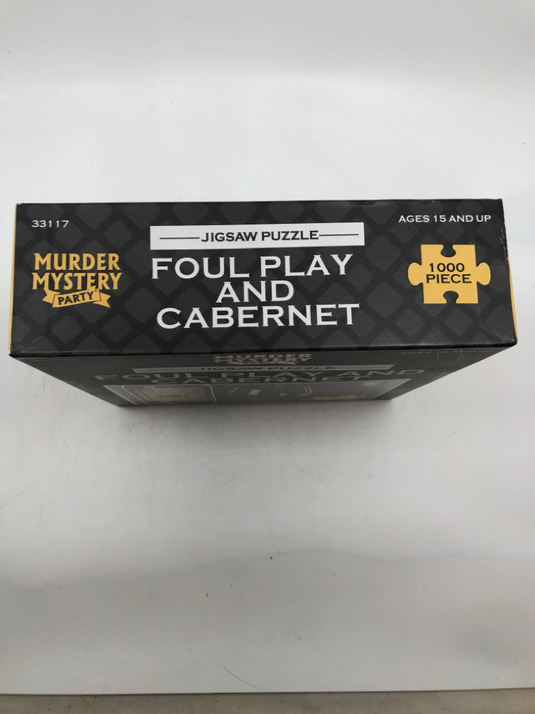 NIB FOUL PLAY & CABERNET JIGSAW PUZZLE.