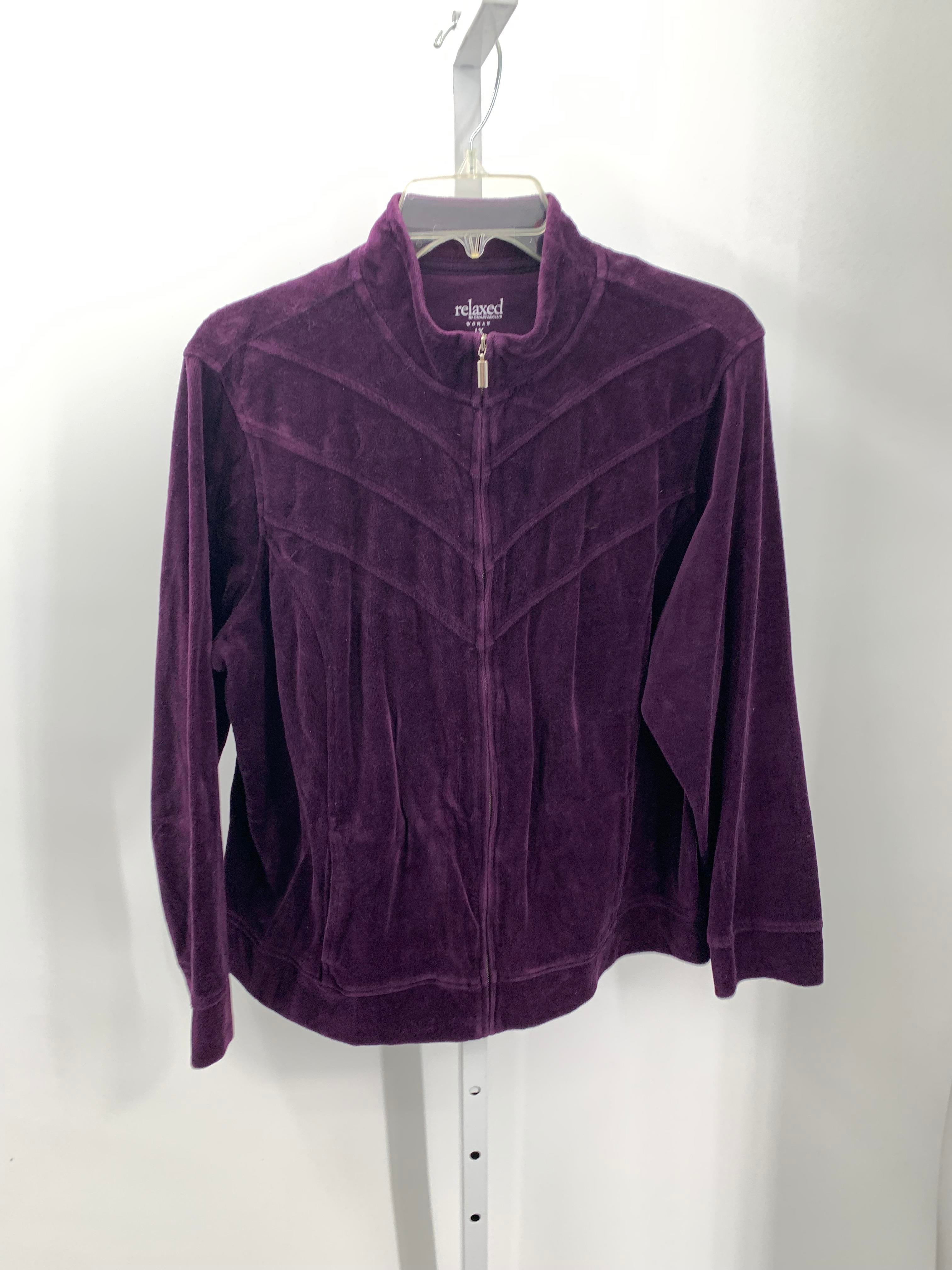 Charter Club Size 1X Womens Fleece Jacket