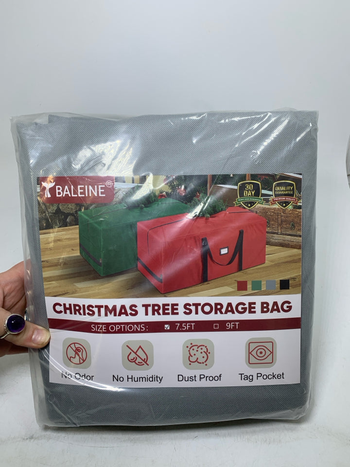 NIP GREY LARGE CHRISTMAS TREE STORAGE BAG.