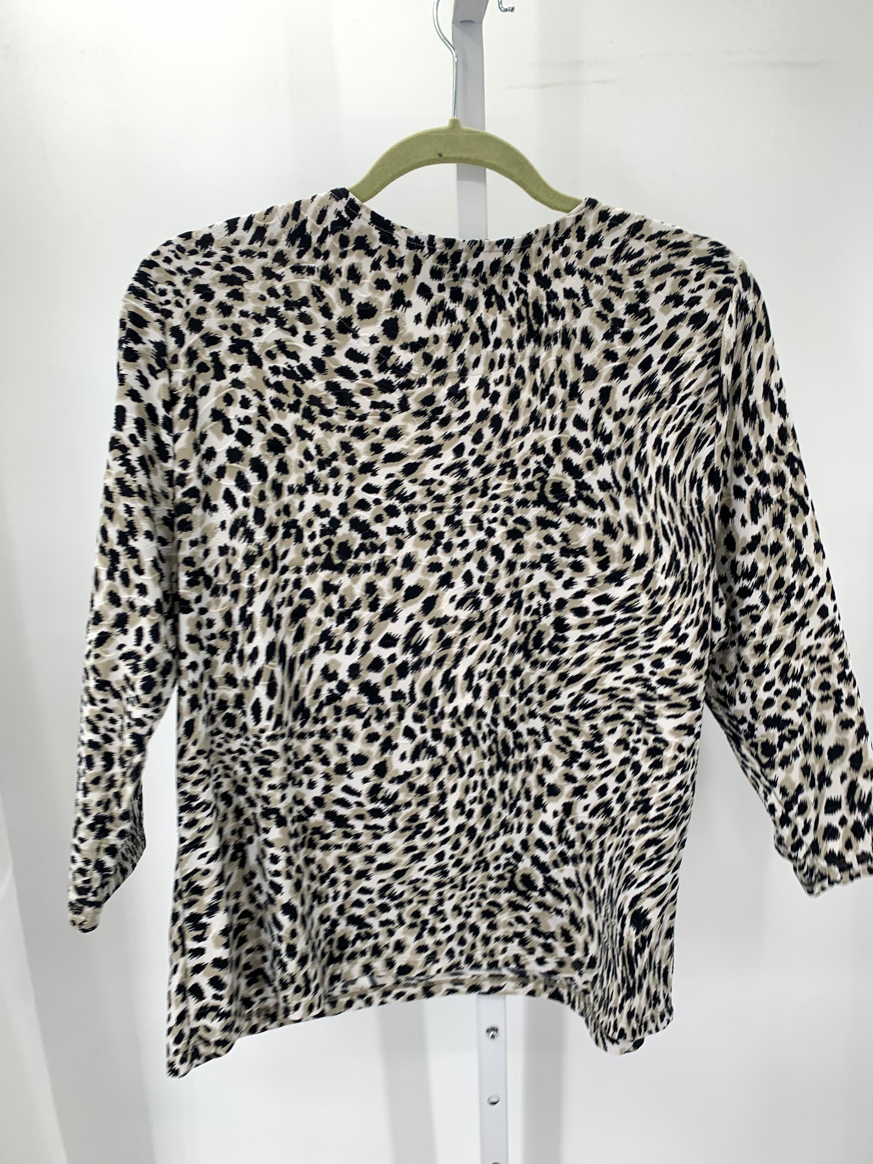 JM Collection Size X Large Petite Petite 3/4 Sleeve Shirt