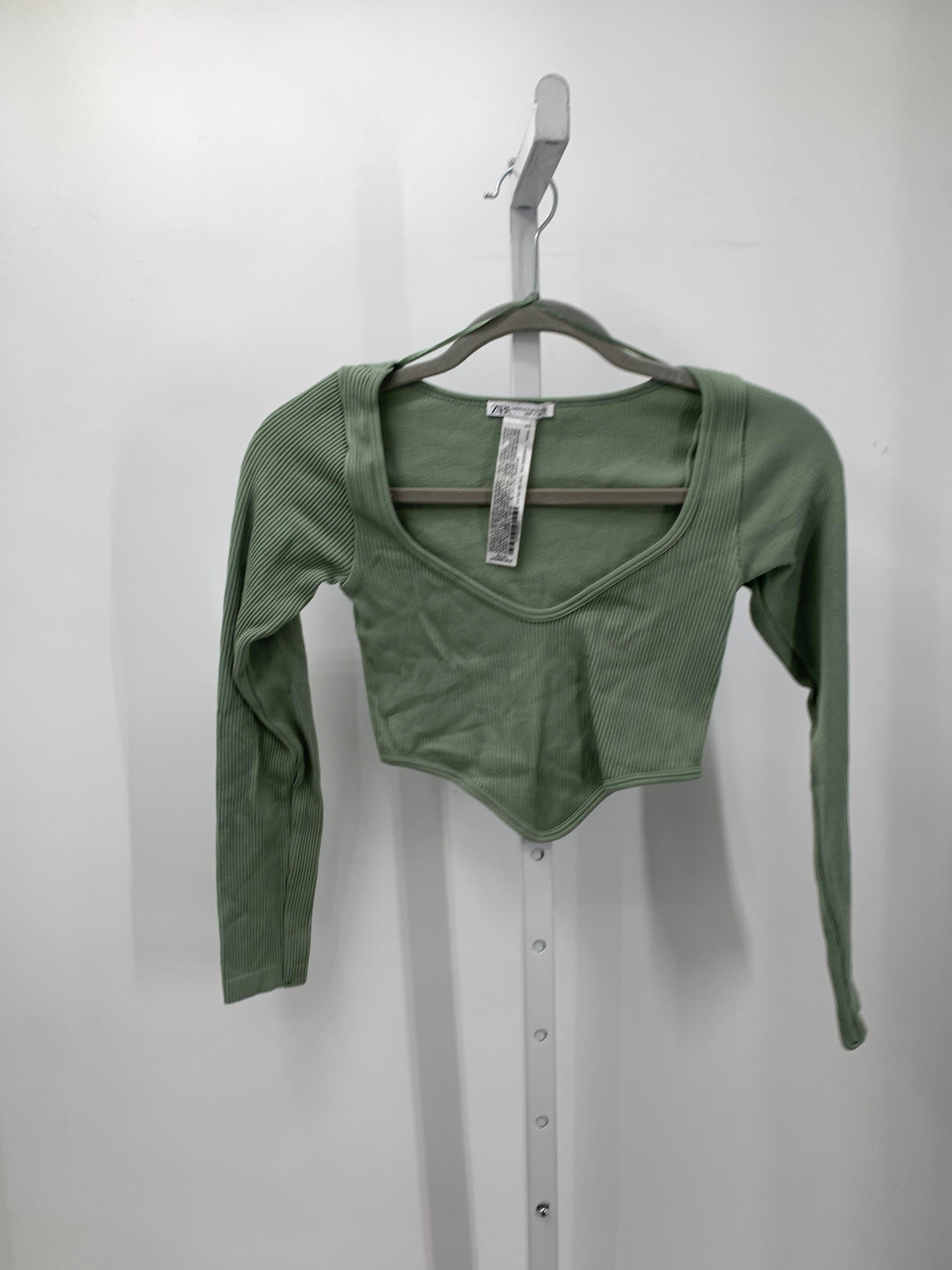 Zara Size X Small Juniors Long Sleeve Shirt