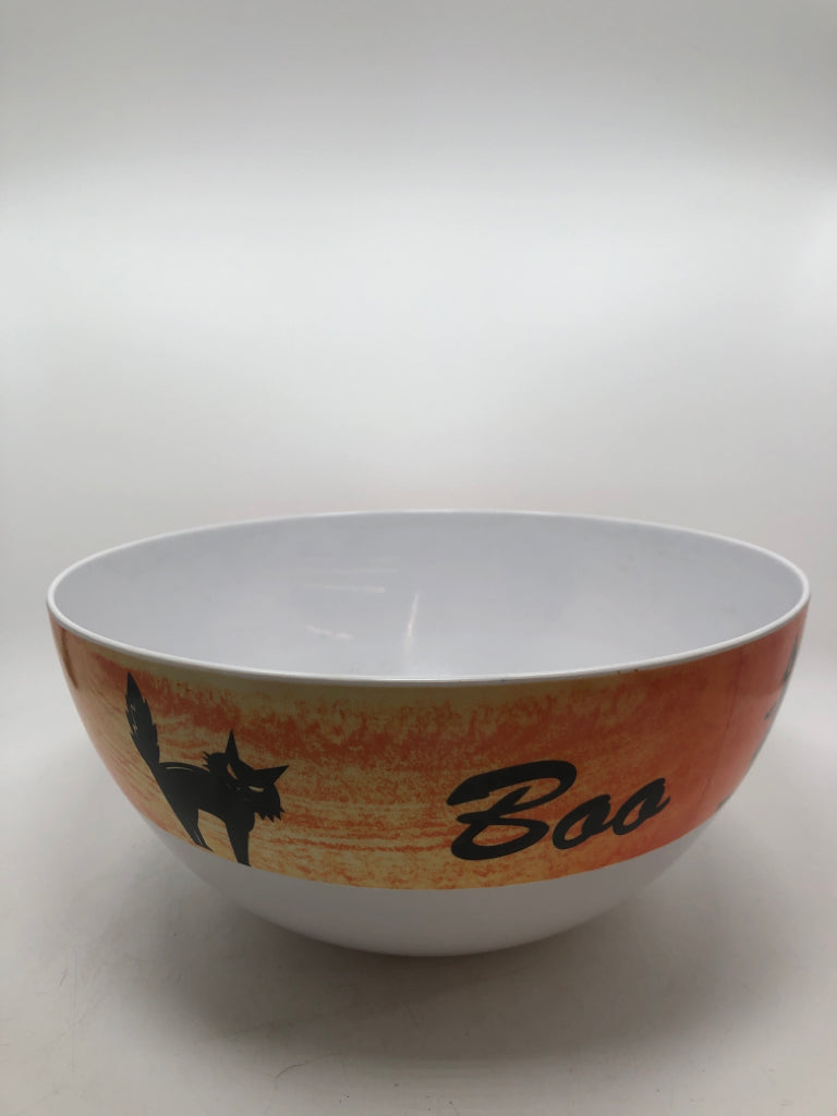 MELAMINE 'BOO' CANDY BOWL.