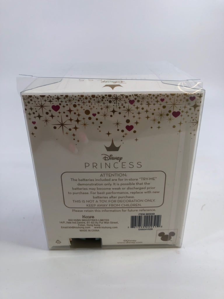 DISNEY PRINCESS LIGHT UP FIGURINE IN BOX.