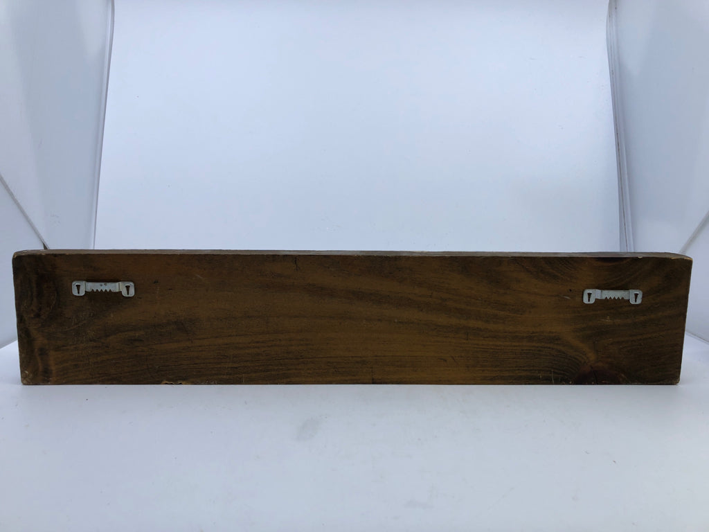 ANTIQUE TOYS -WOOD BLOCK SIGN.