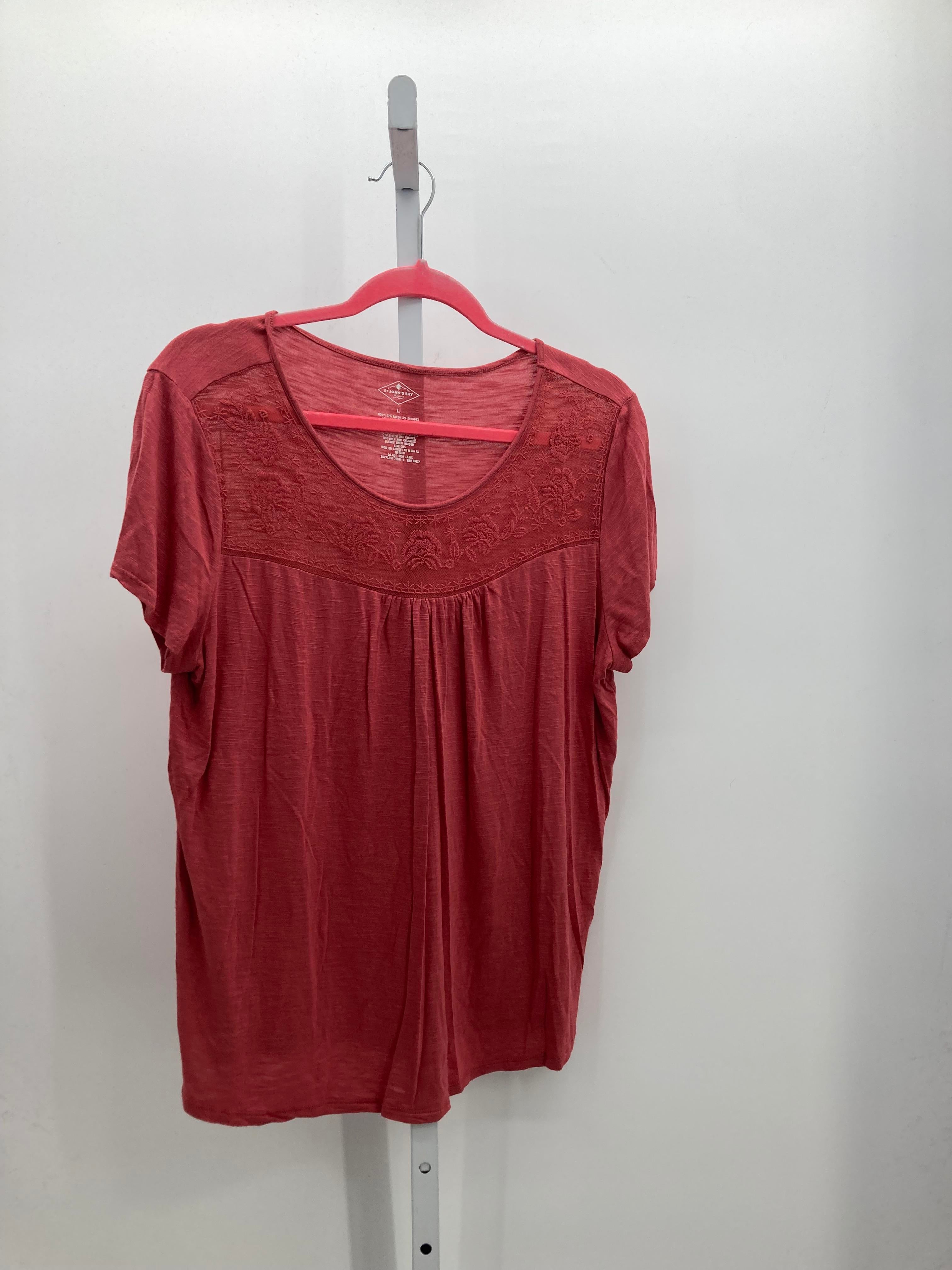 St. Johns Bay Size Large Misses Short Sleeve Shirt