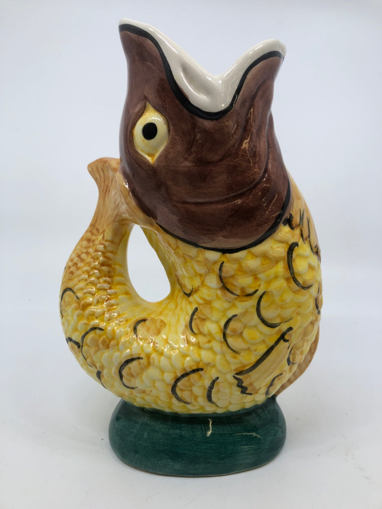 VTG PORTUGUESE FISH PITCHER.