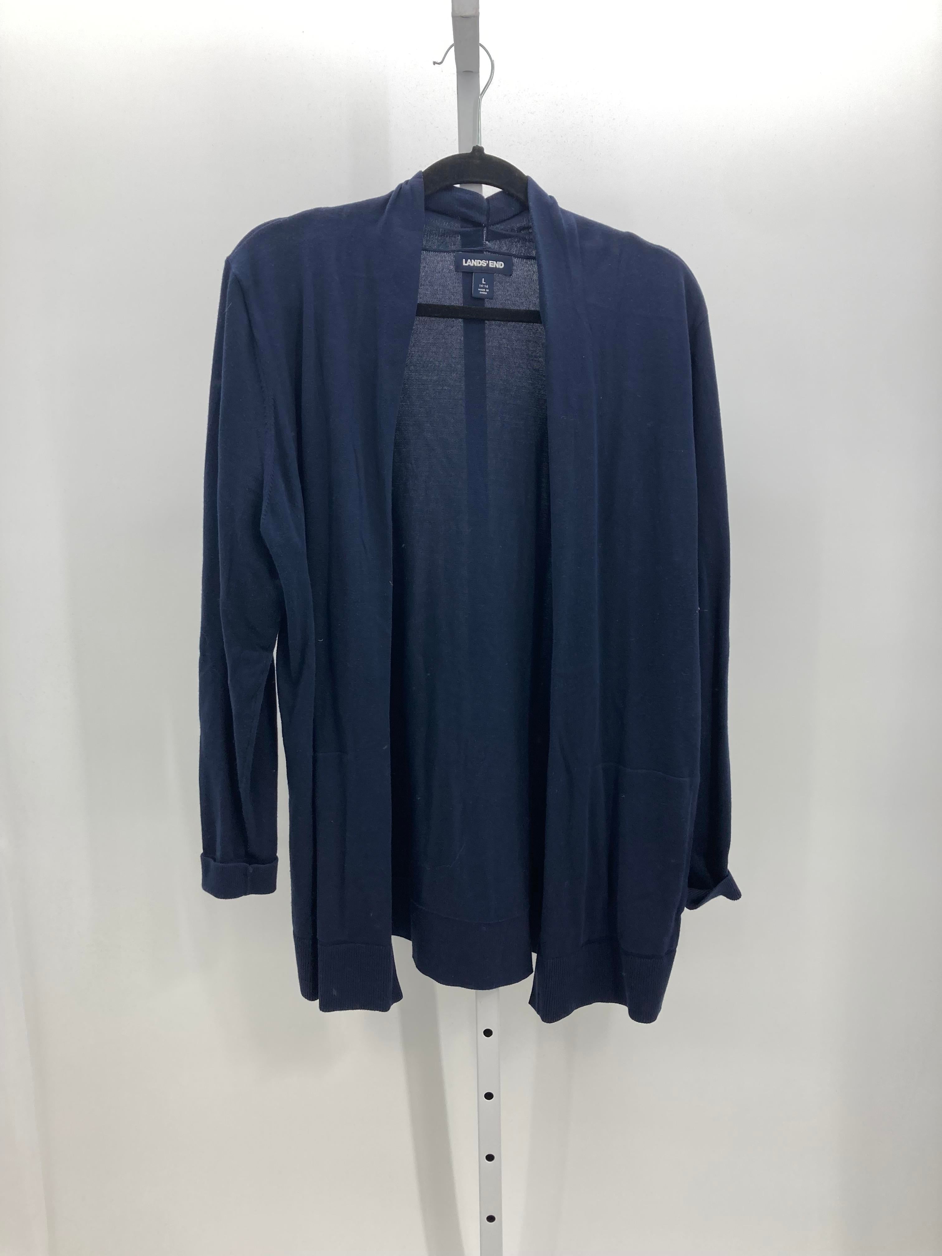 Lands End Size Large Misses Cardigan