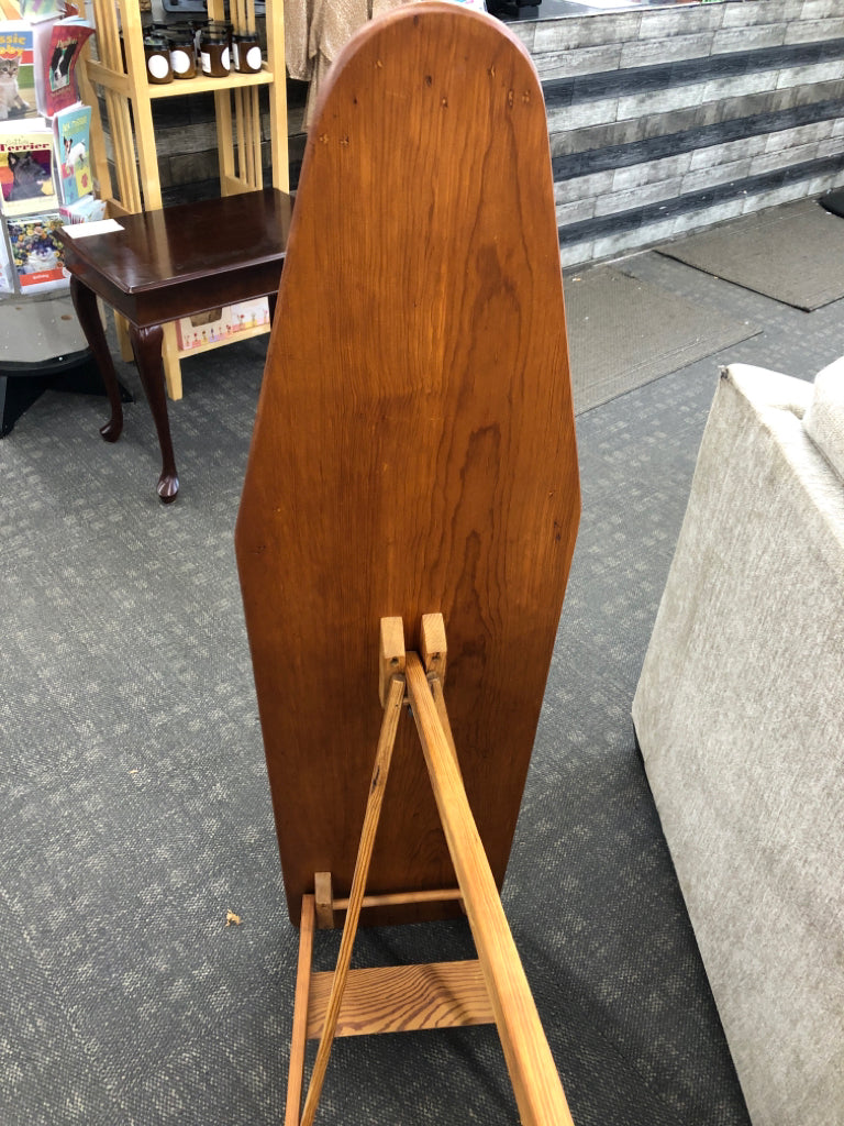 AMISH MADE WOODEN IRON BOARD.