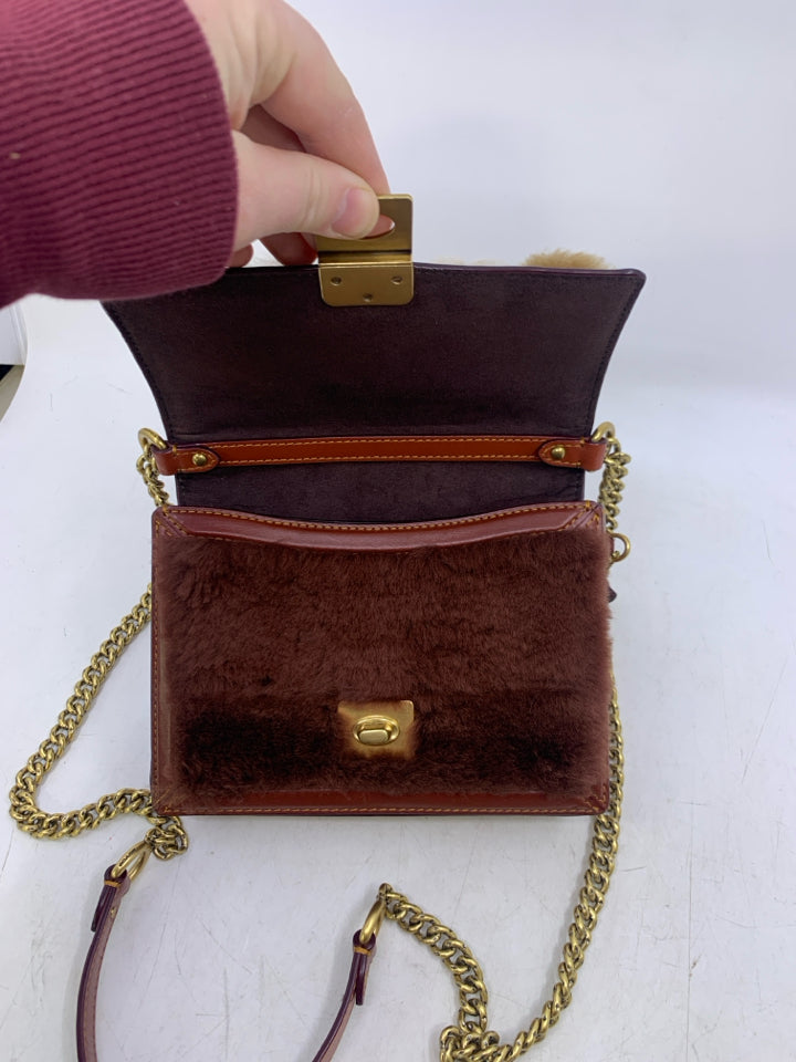 Coach C0704 Hutton Shoulder Bag w Patchwork & Sleeper Dust Bag