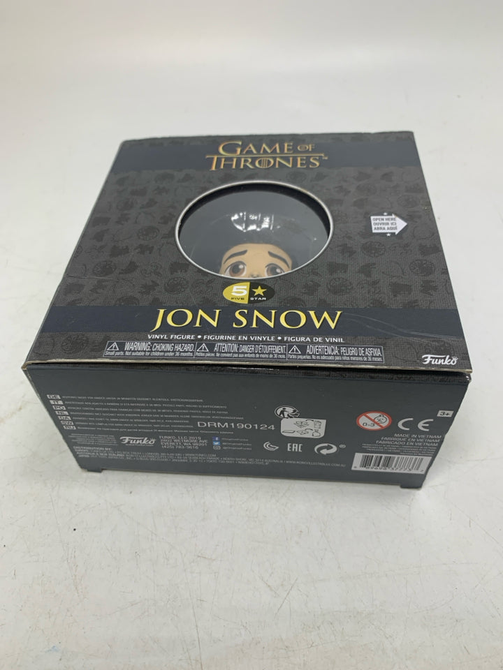 NIB FUNK JON SNOW COLLECTIBLE GAME OF THRONES.
