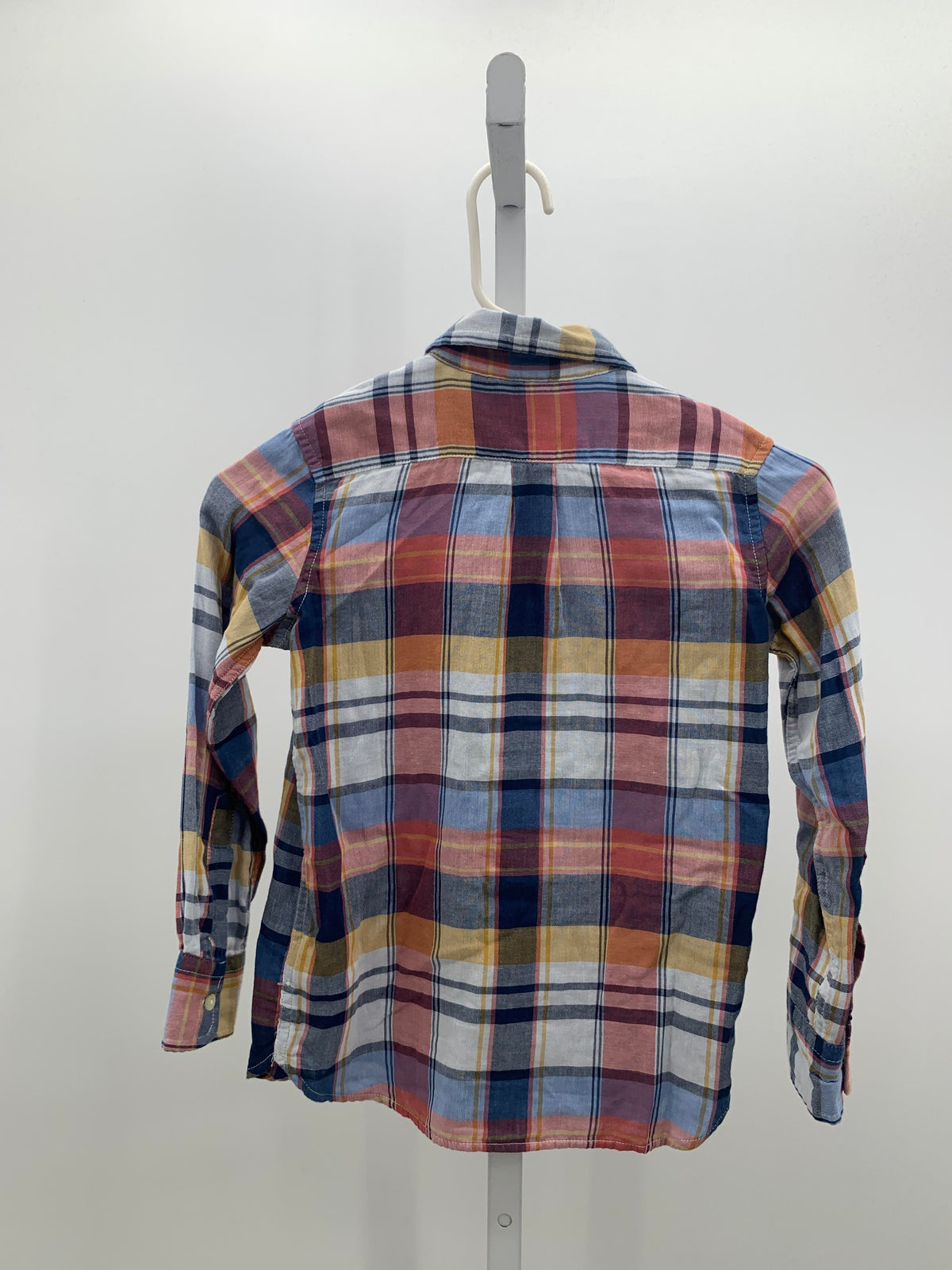PLAID BTN DOWN