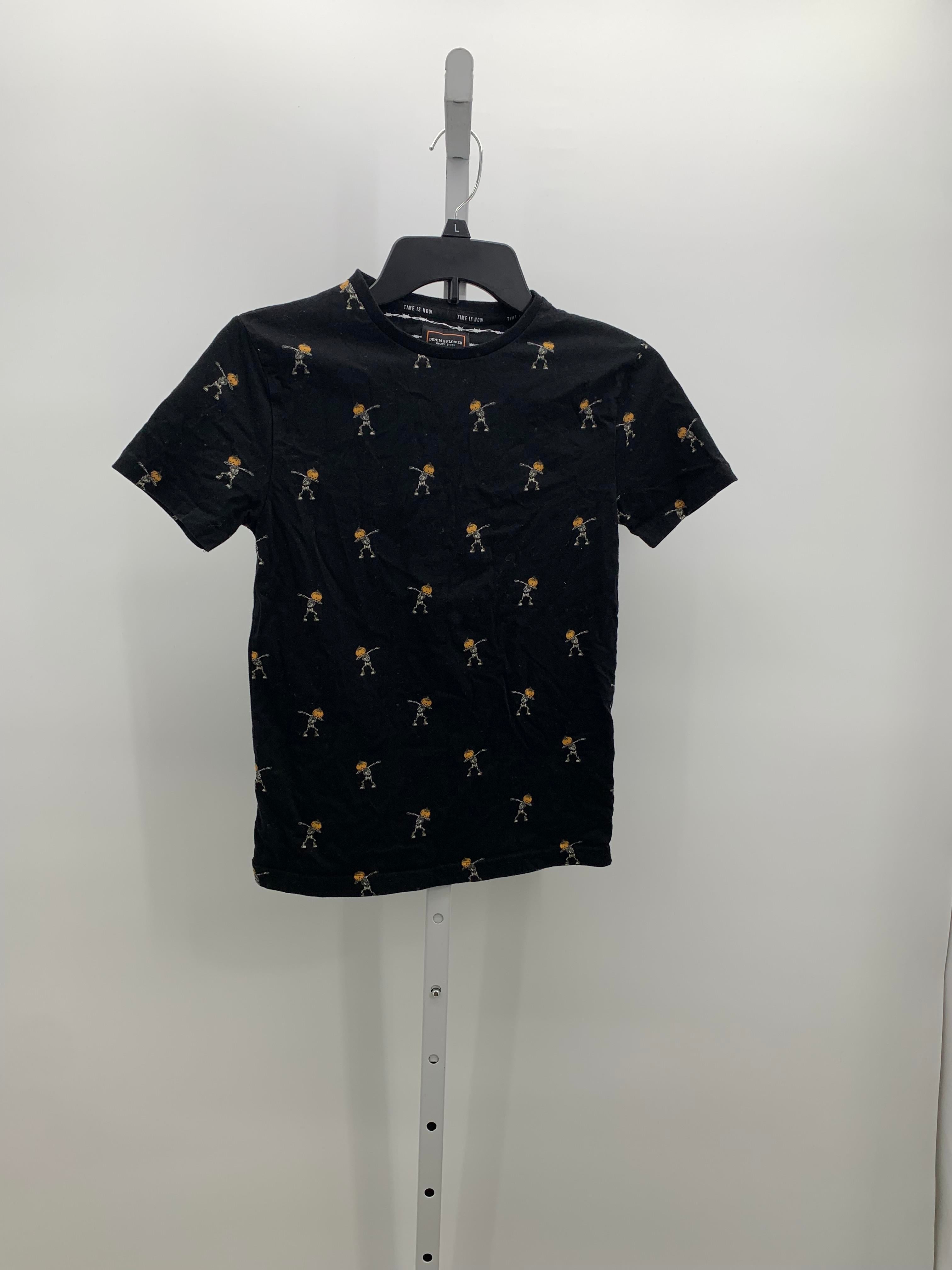 SHORT SLV SHIRT PUMPKIN SKELETON