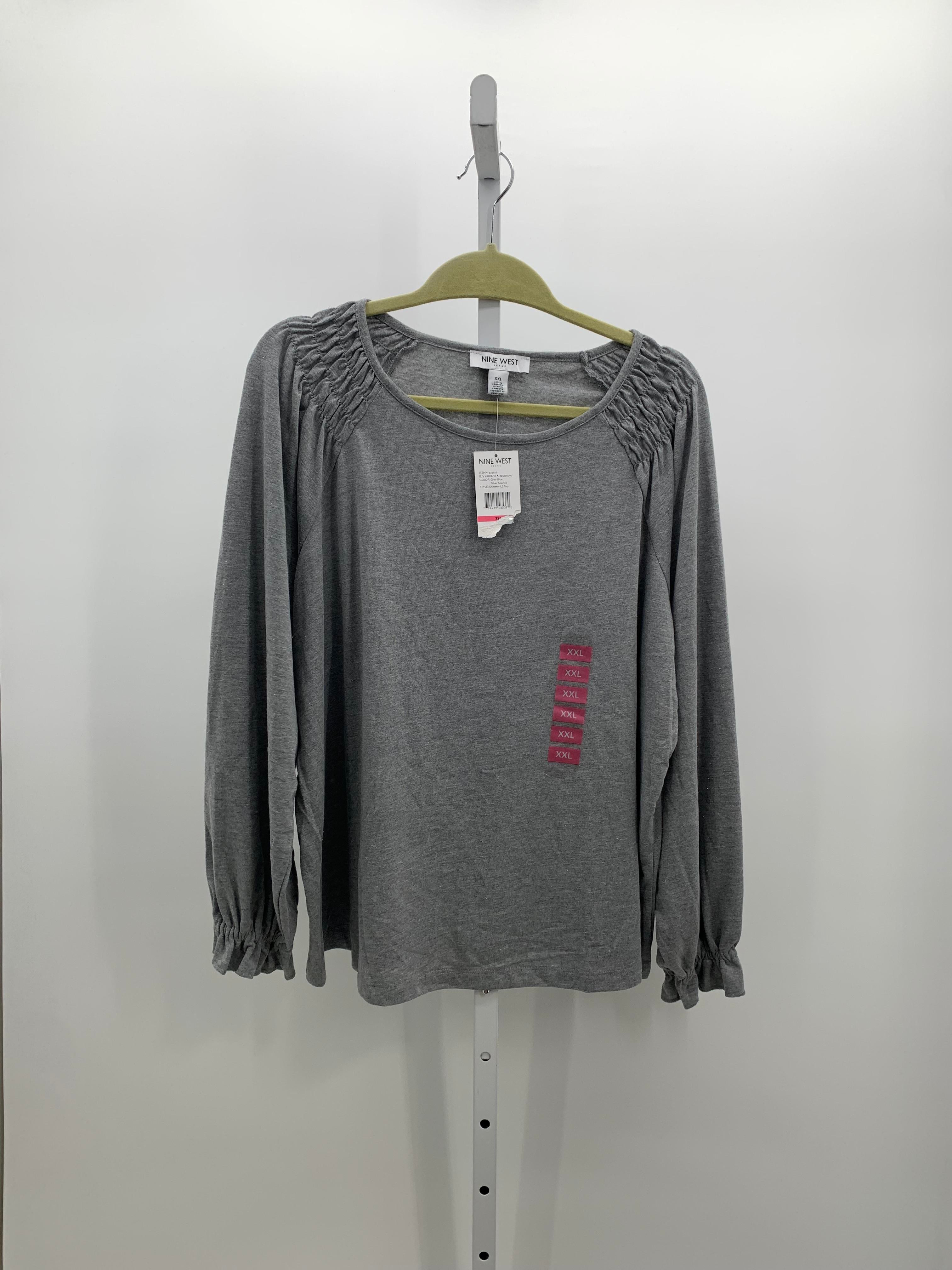 Nine West Size XXL Misses Long Sleeve Shirt
