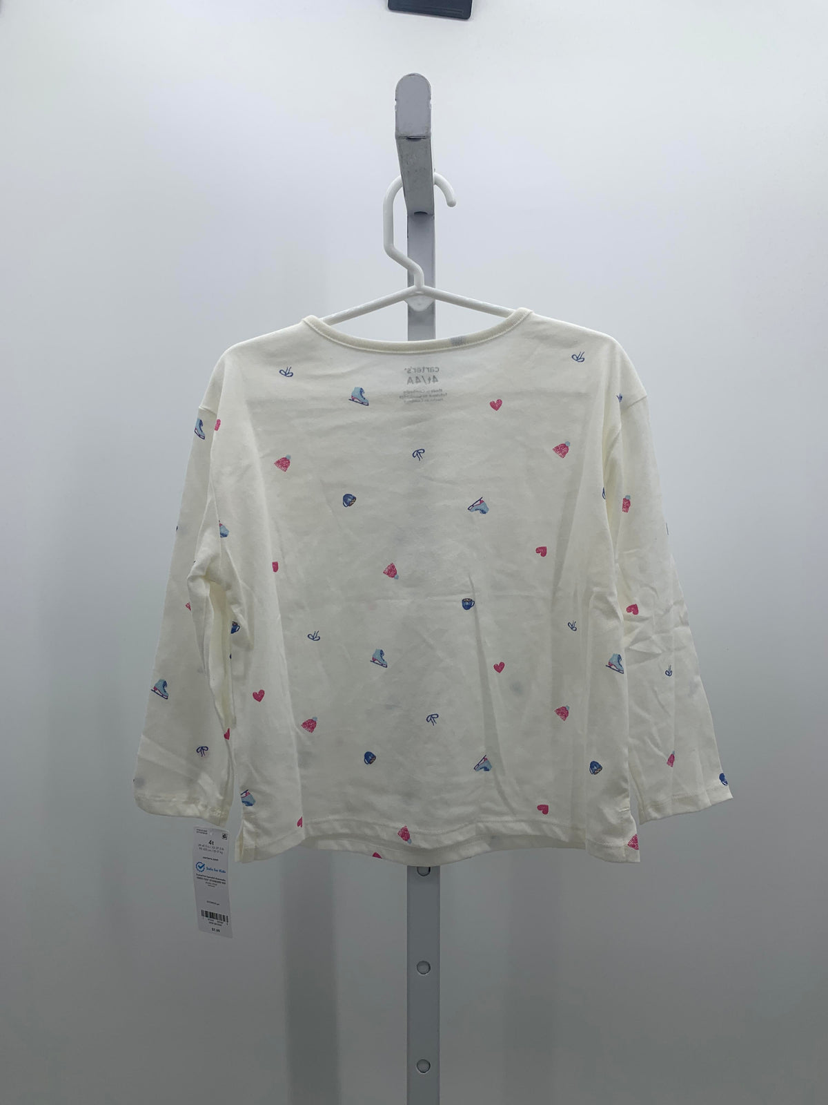 Carters Size 4T Girls Long Sleeve Shirt