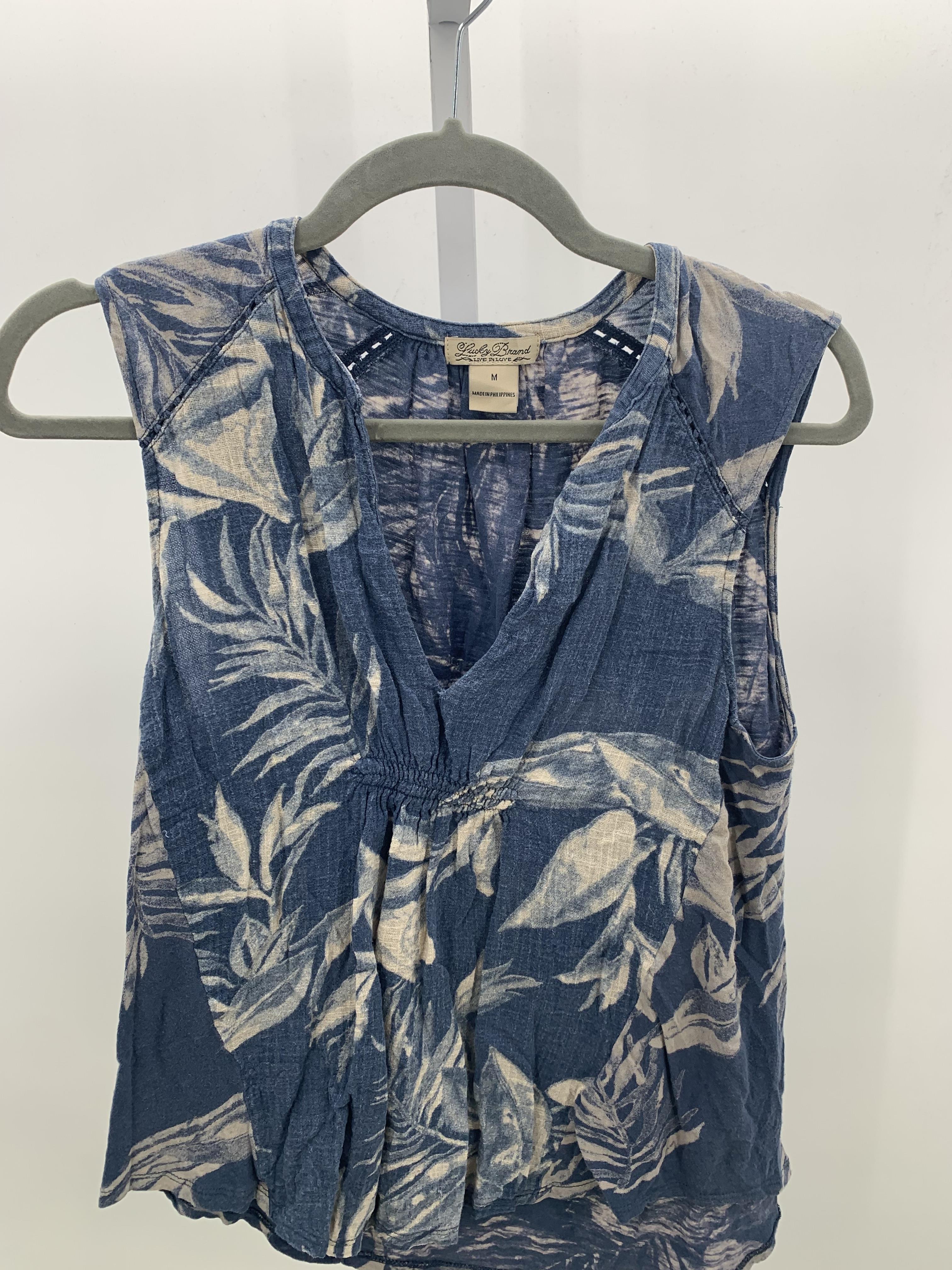 Lucky Brand Size Medium Misses Sleeveless Shirt