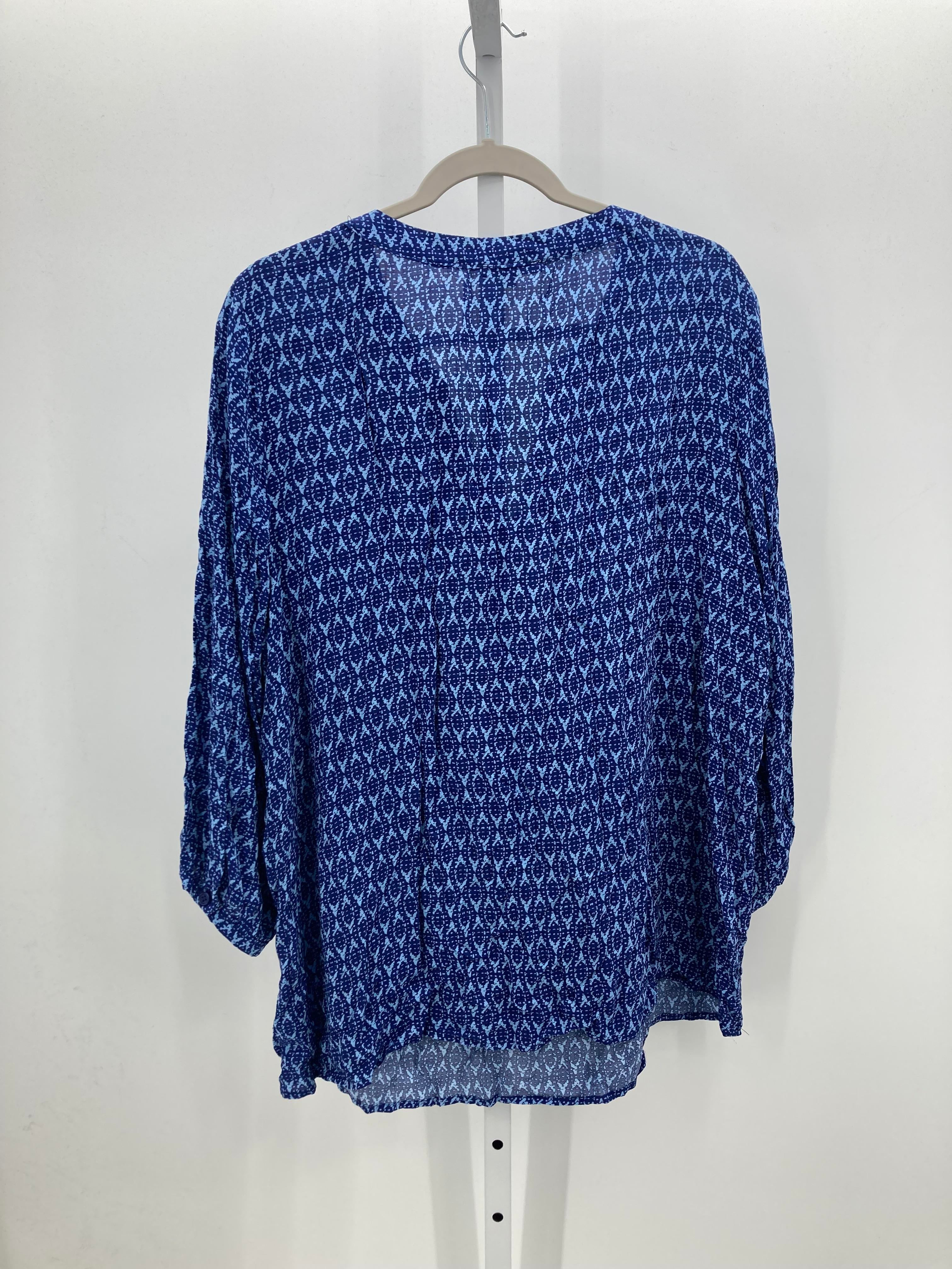 Size 1X Womens 3/4 Sleeve Shirt