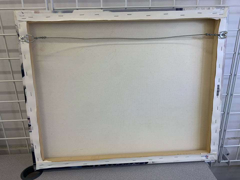 FASHION & GLAM CANVAS W/ BLUE & WHITE BOOKS OLIVER GAL.