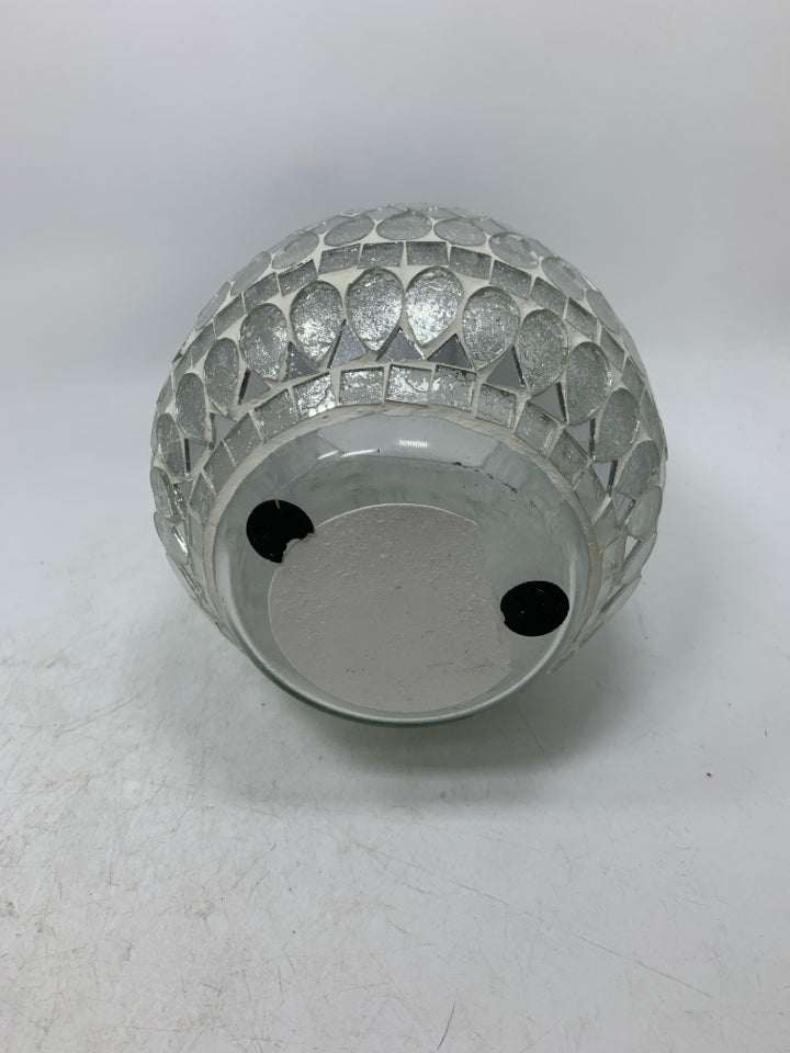 MOSAIC MIRROR CANDLE GLOBE.