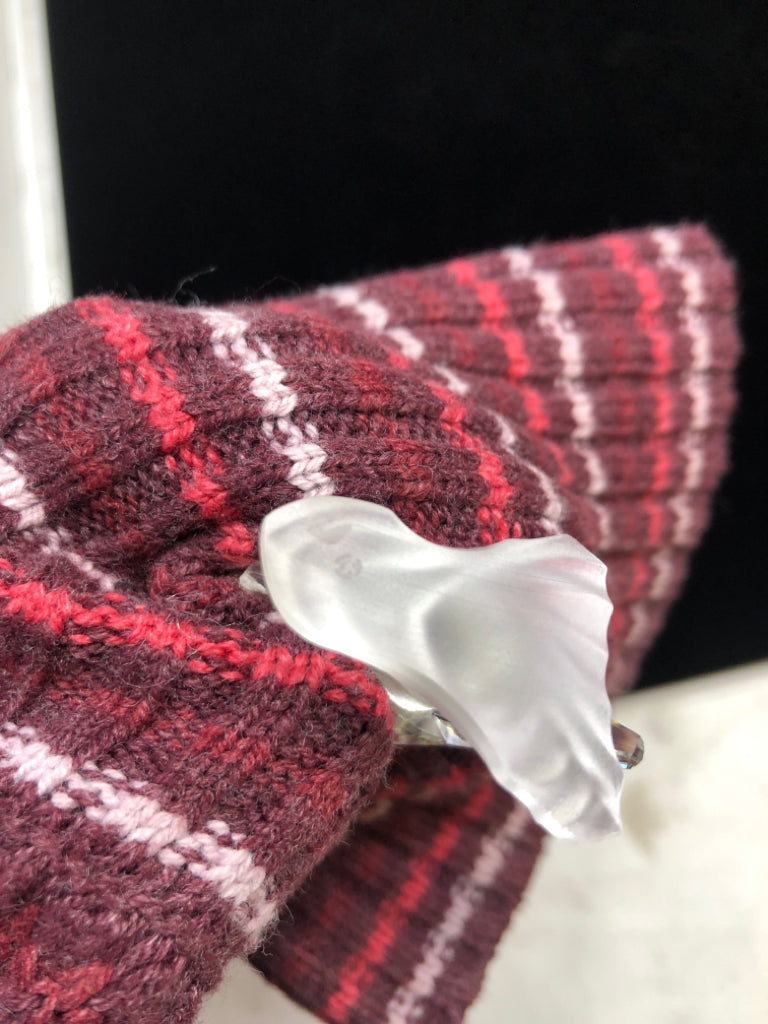 CRYSTAL PARROT W/PINK EYES SWAROVSKI.