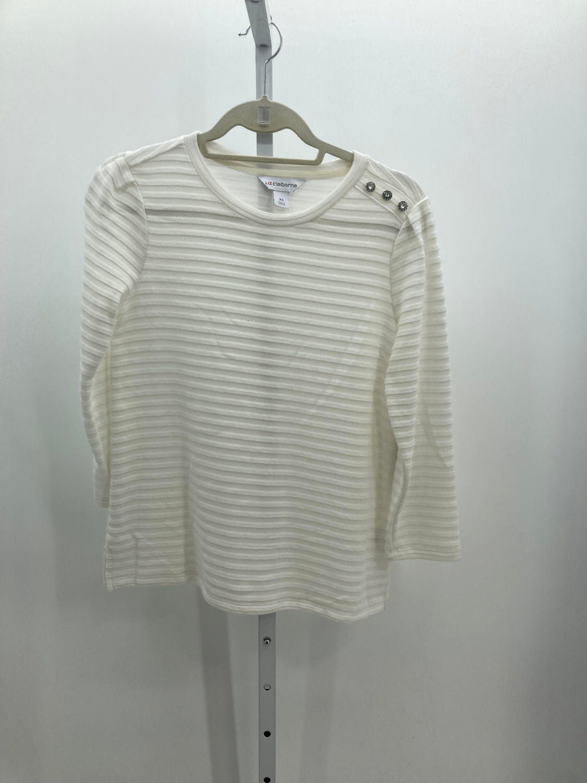 Liz Claiborne Size X Small Misses 3/4 Sleeve Shirt