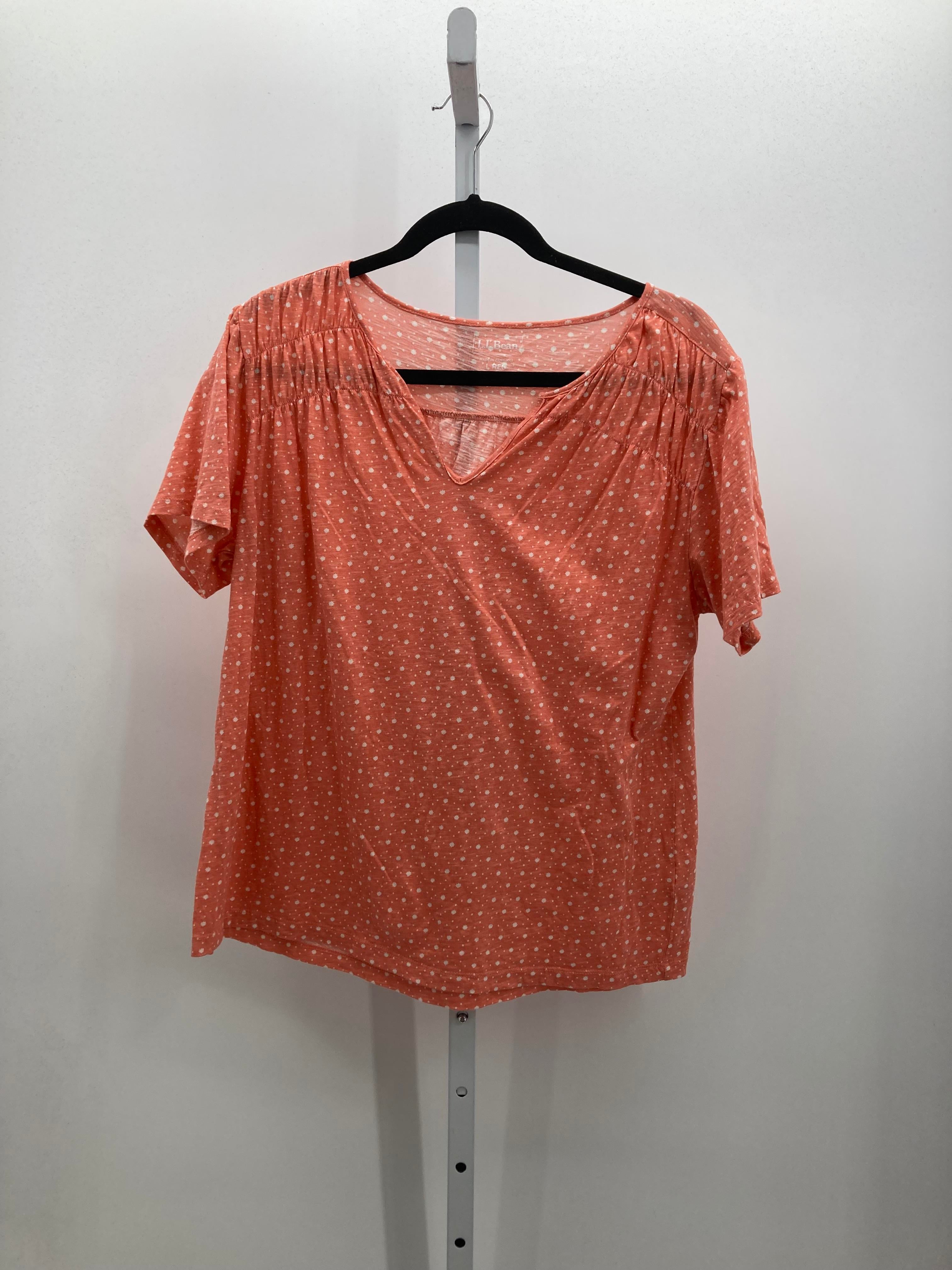 LL Bean Size Large Misses Short Sleeve Shirt