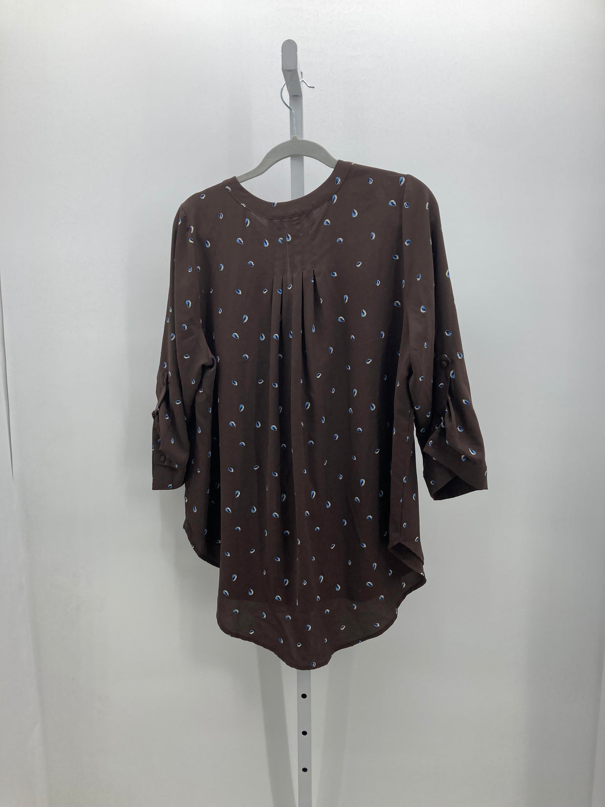 4 Him Size 1X Womens 3/4 Sleeve Shirt