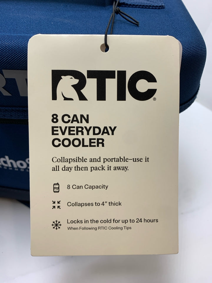 NEW RTIC NAVY BLUE 8 CAN COOLER.