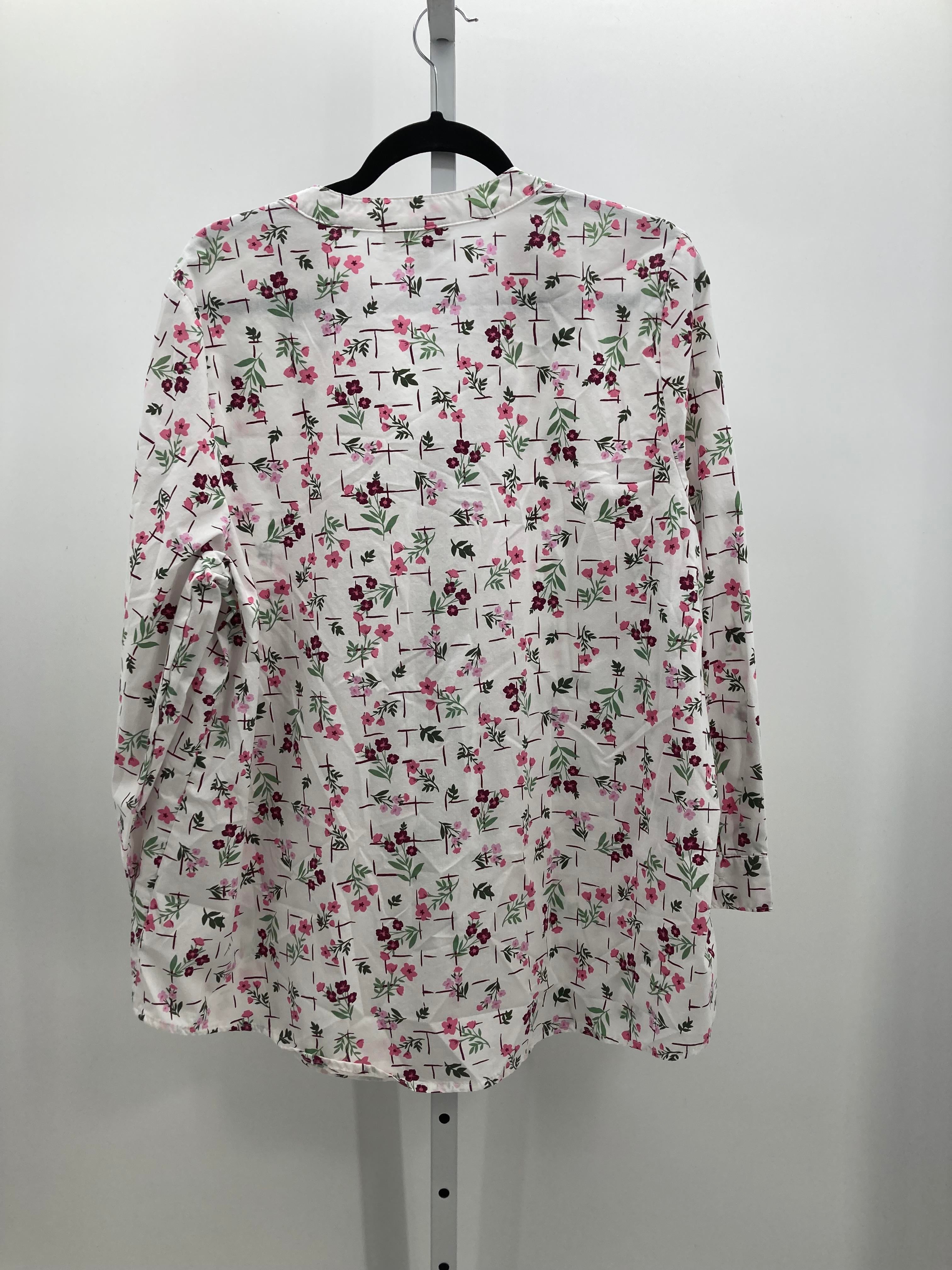 Woman Within Size 18/20 W Womens Long Sleeve Shirt